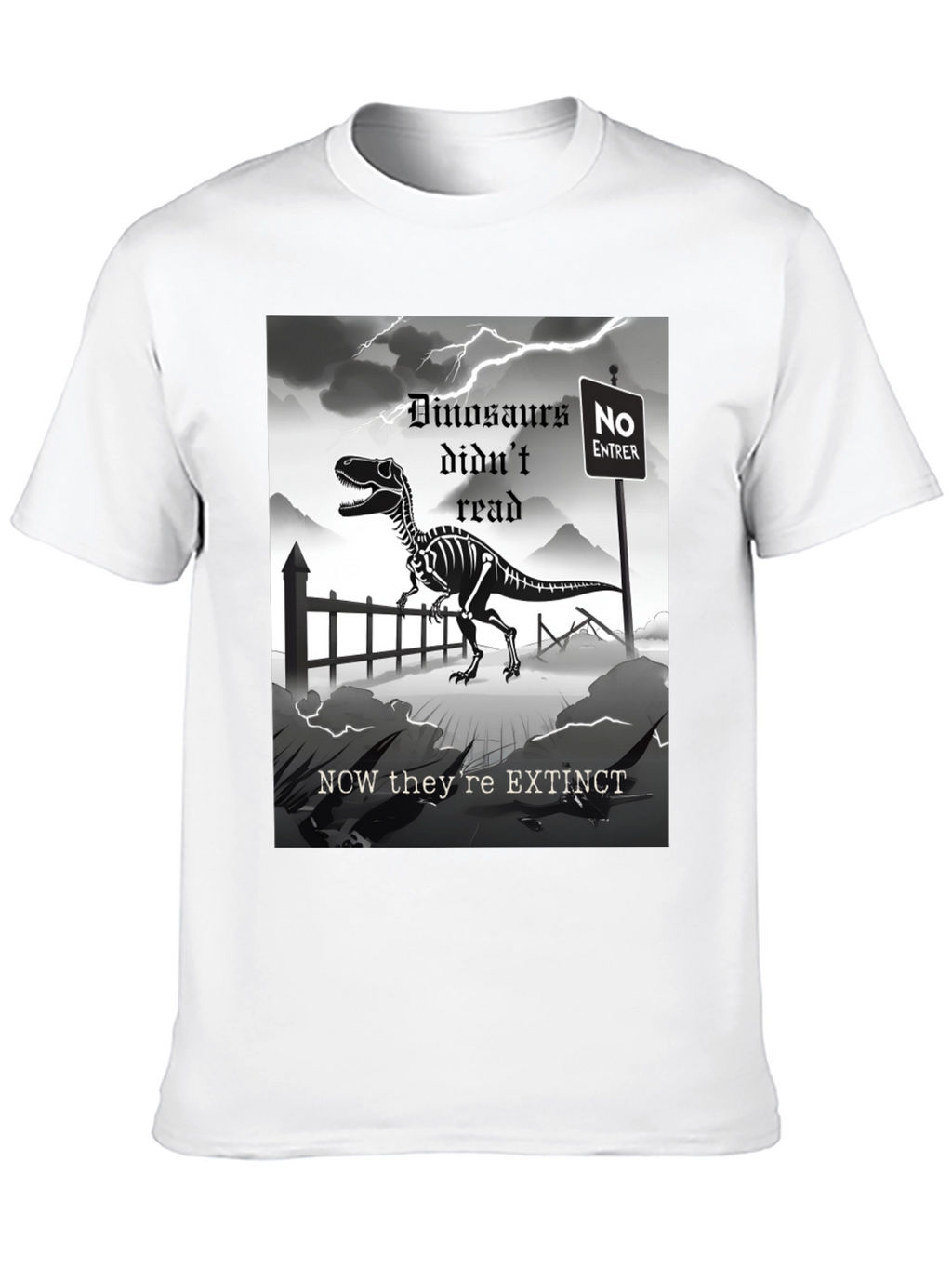Dinosaur Extinction T-Shirt - Read or Die!