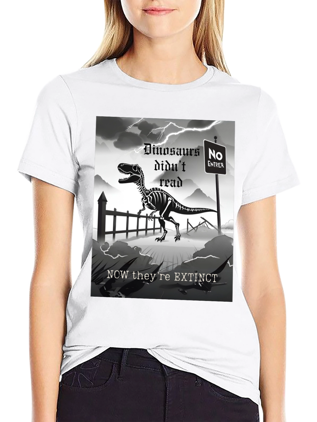 Dinosaur Extinction T-Shirt - Read or Die!