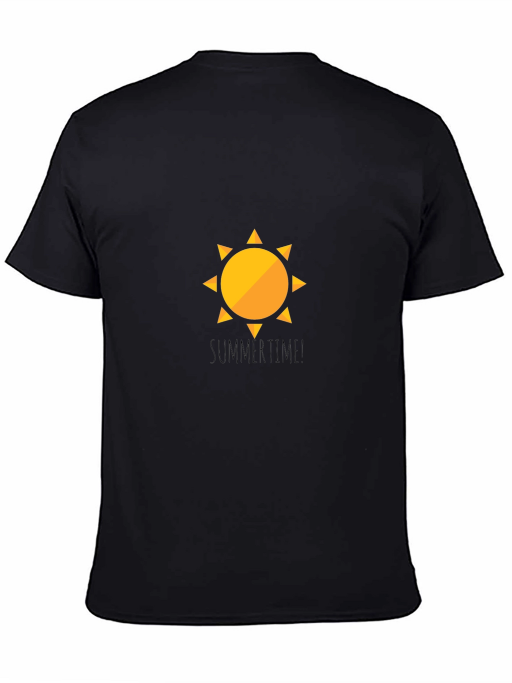 SummerTime Sun Graphic Black T-Shirt