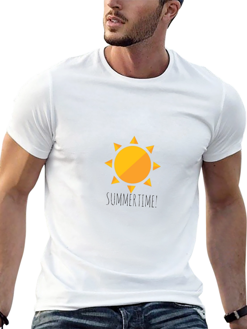 SummerTime Sun Graphic Black T-Shirt