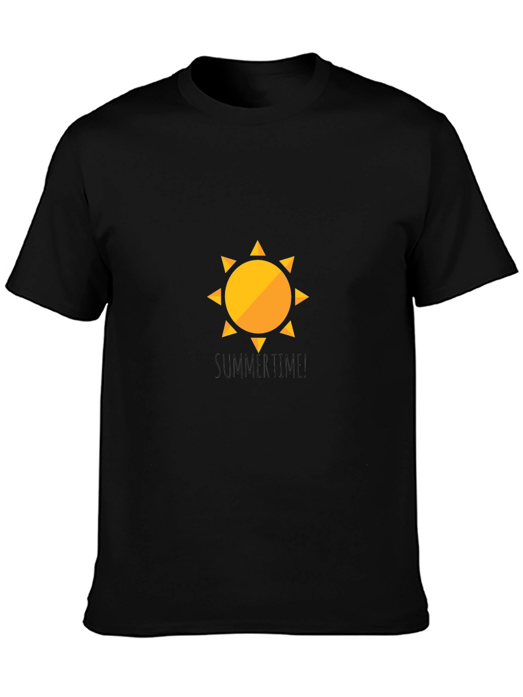 SummerTime Sun Graphic Black T-Shirt