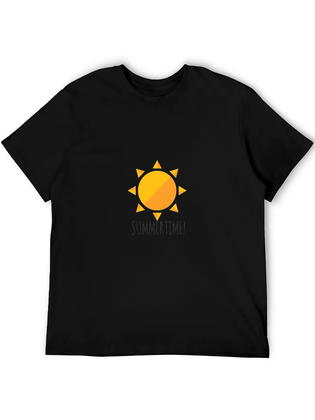 SummerTime Sun Graphic Black T-Shirt