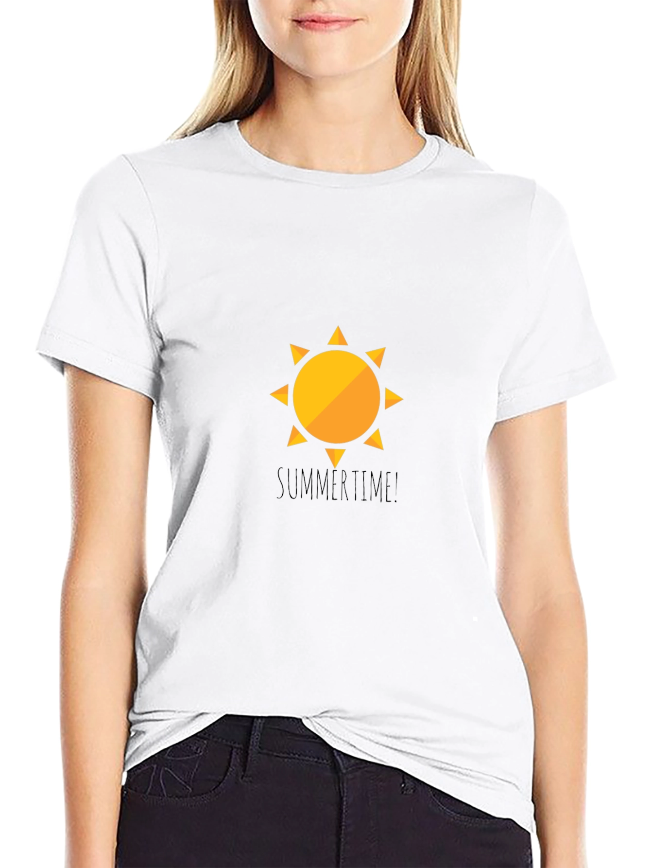 SummerTime Sun Graphic Black T-Shirt