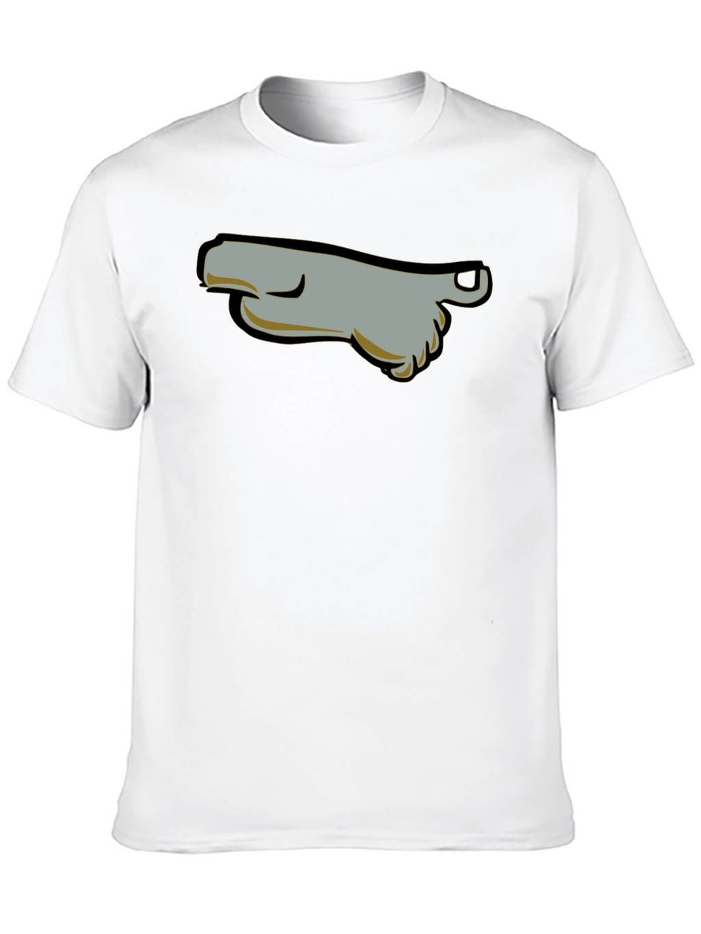 Cartoon Foot T-Shirt - Black Graphic Tee