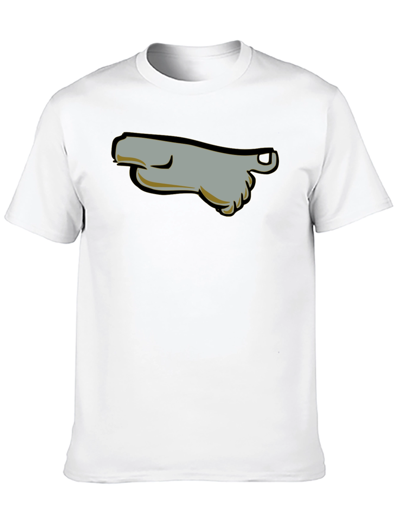 Cartoon Foot T-Shirt - Black Graphic Tee