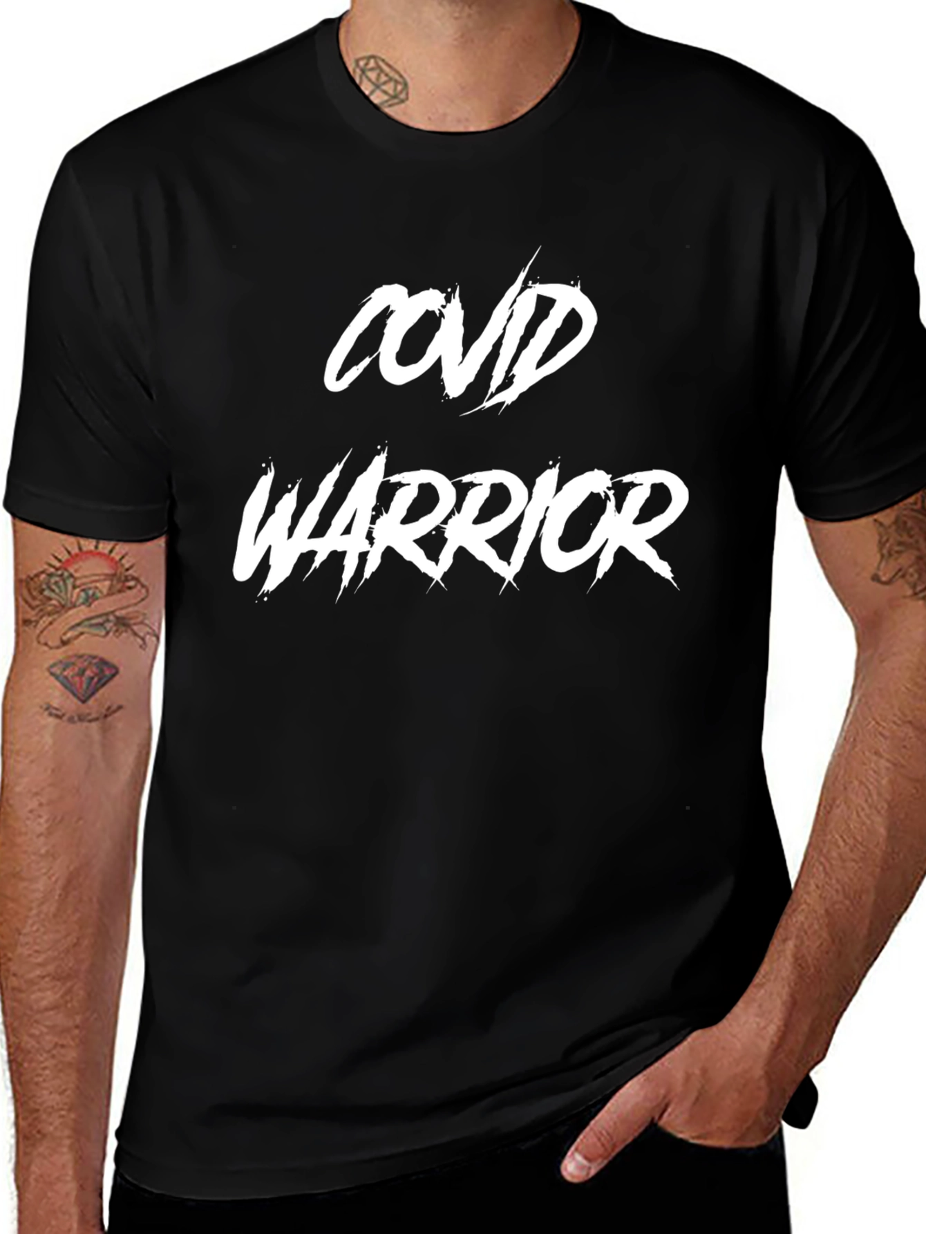 COVID Warrior Black T-Shirt