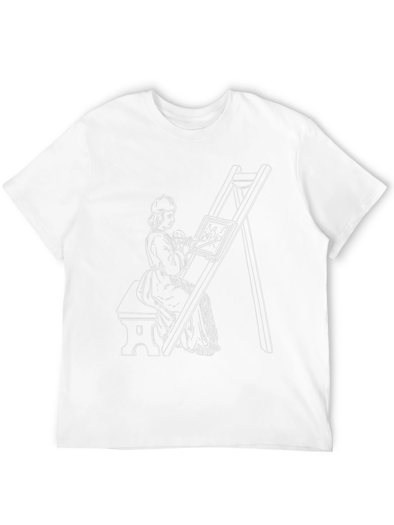 Artist at Easel Graphic T-Shirt