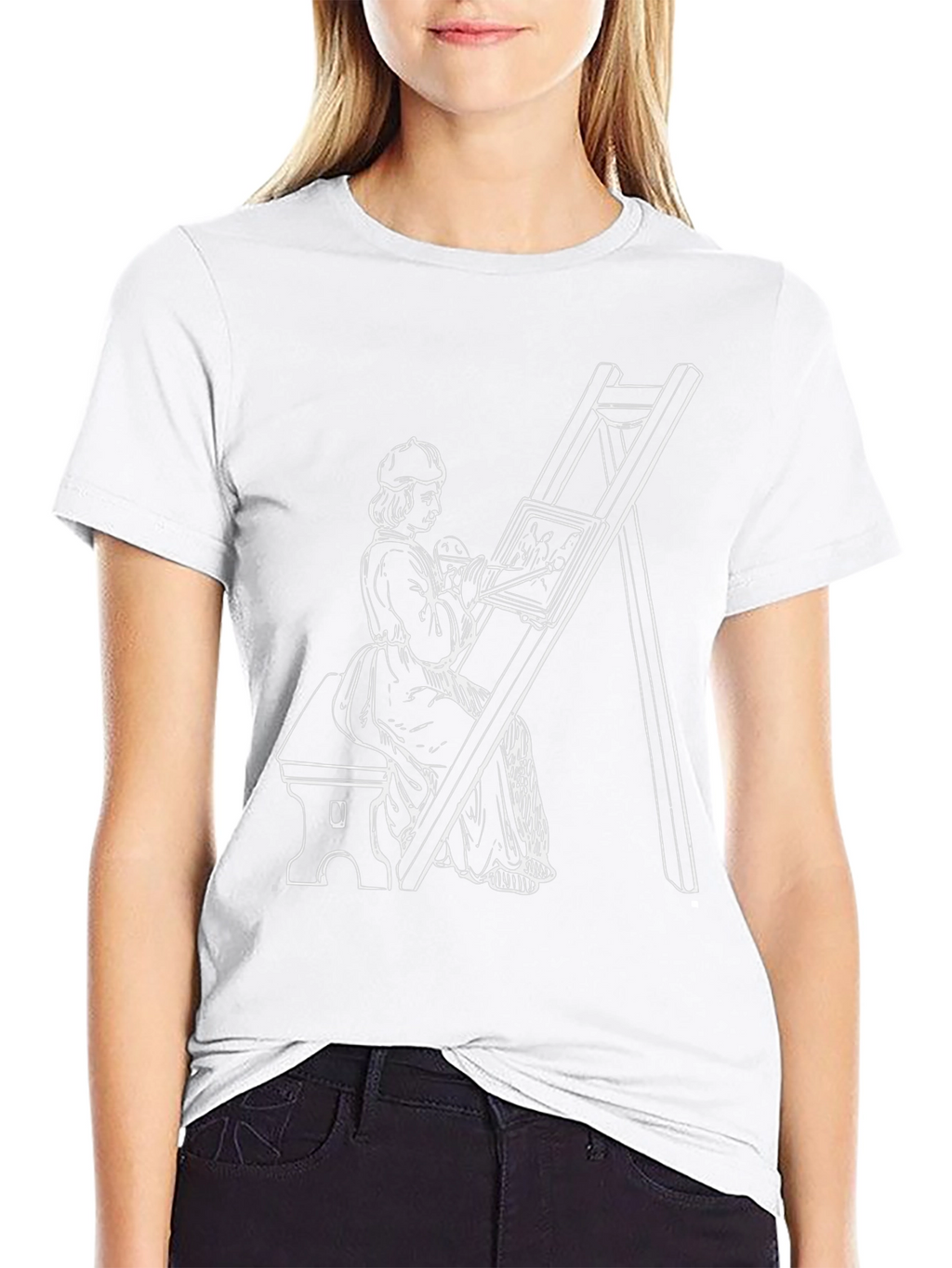 Artist at Easel Graphic T-Shirt