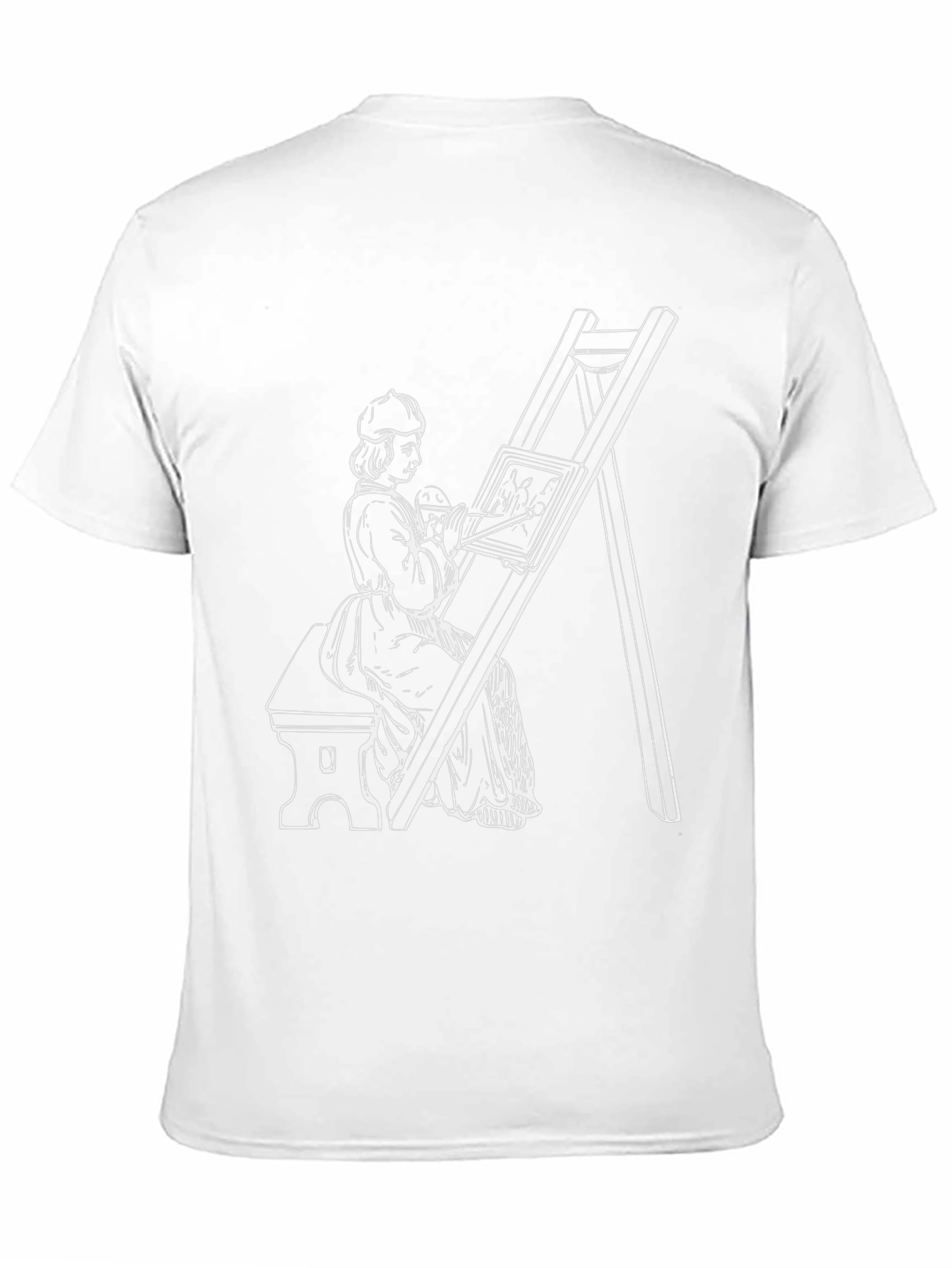Artist at Easel Graphic T-Shirt