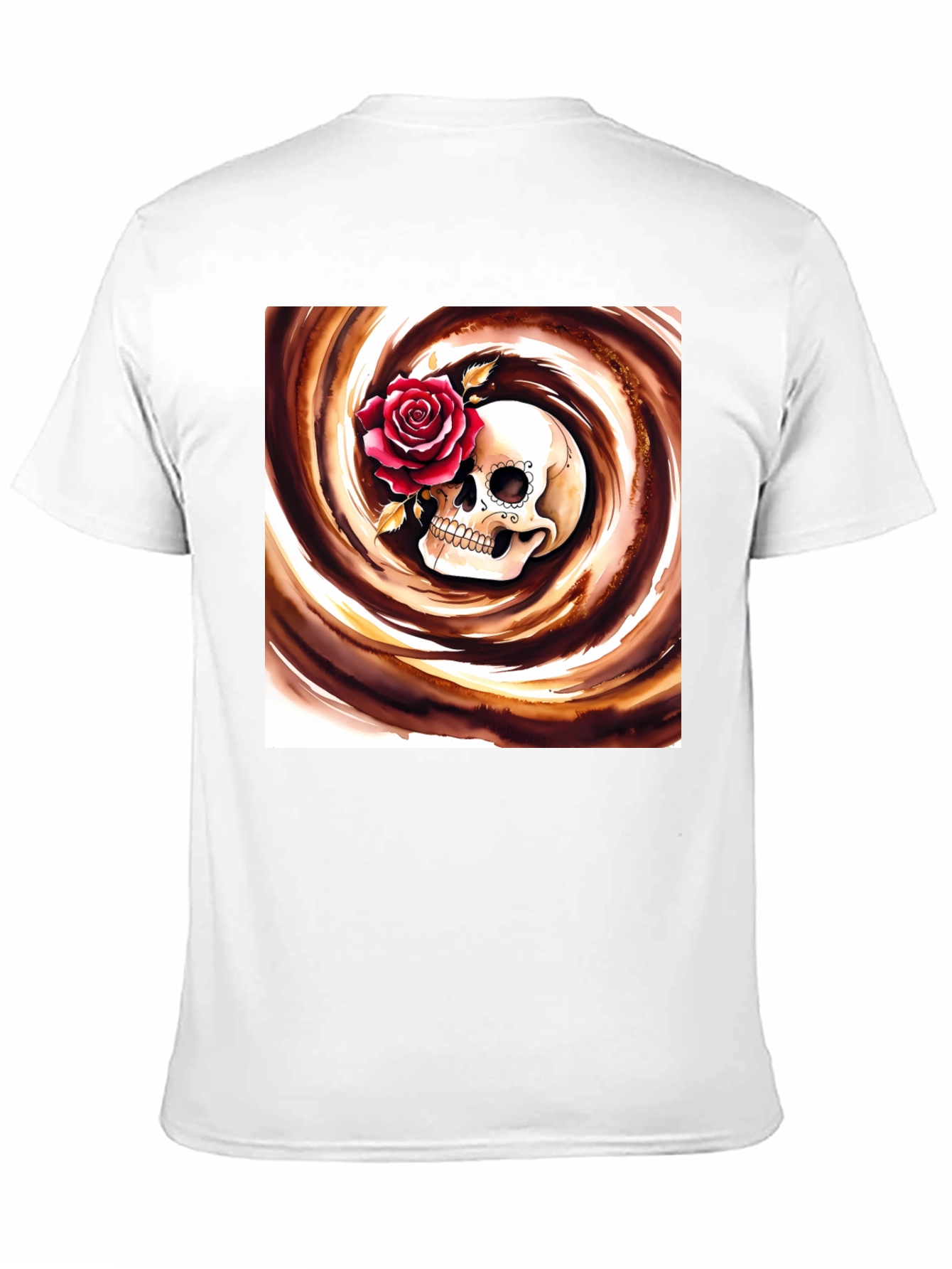 Skull & Rose Graphic Tee - Stylish Unisex T-Shirt