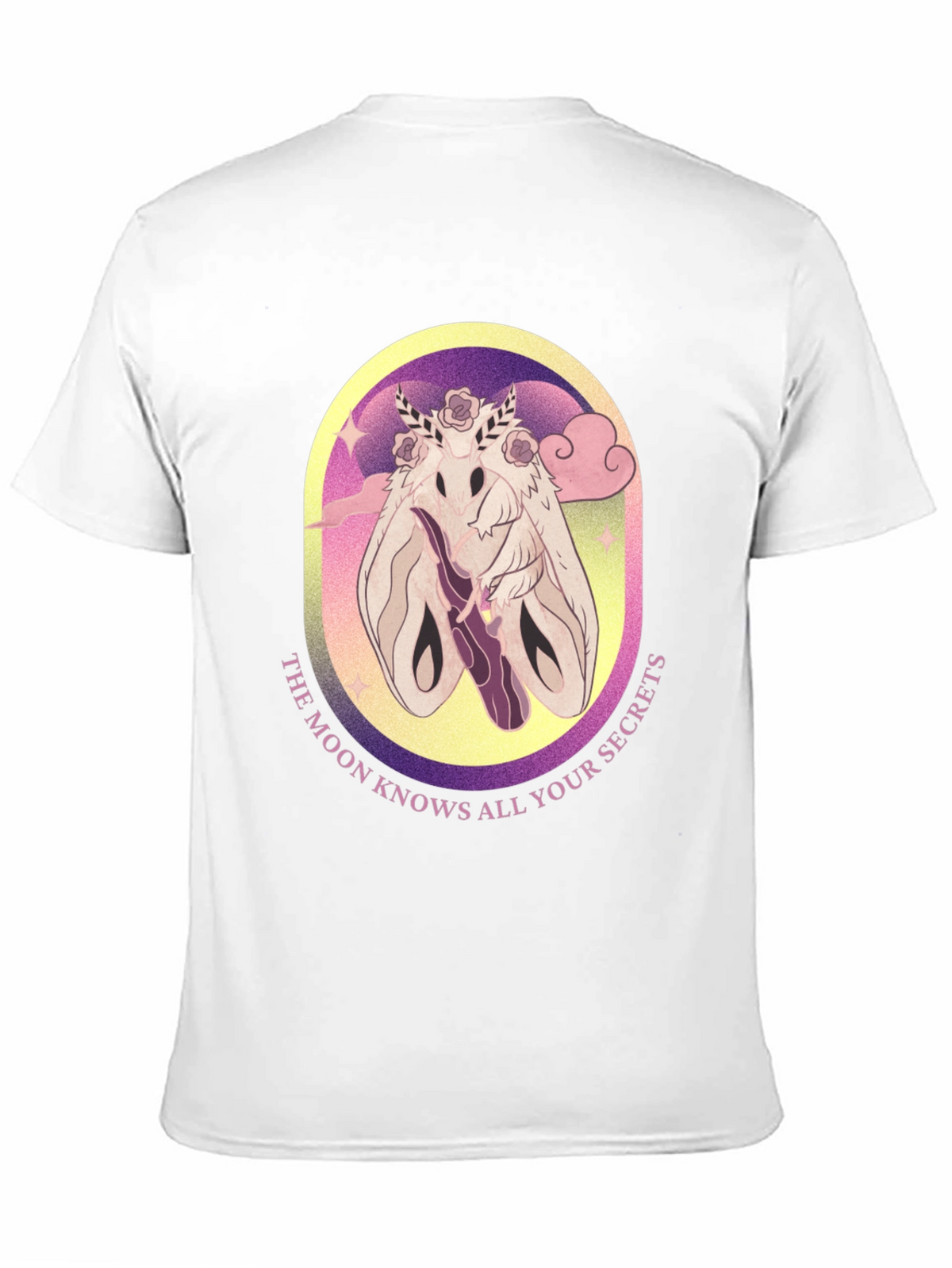 Moth Secrets Graphic Tee - Unique Design Comfortable Fit