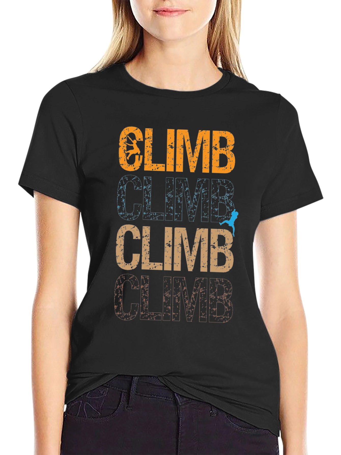 Climb Graphic Tee - Vintage Style Climbing Shirt