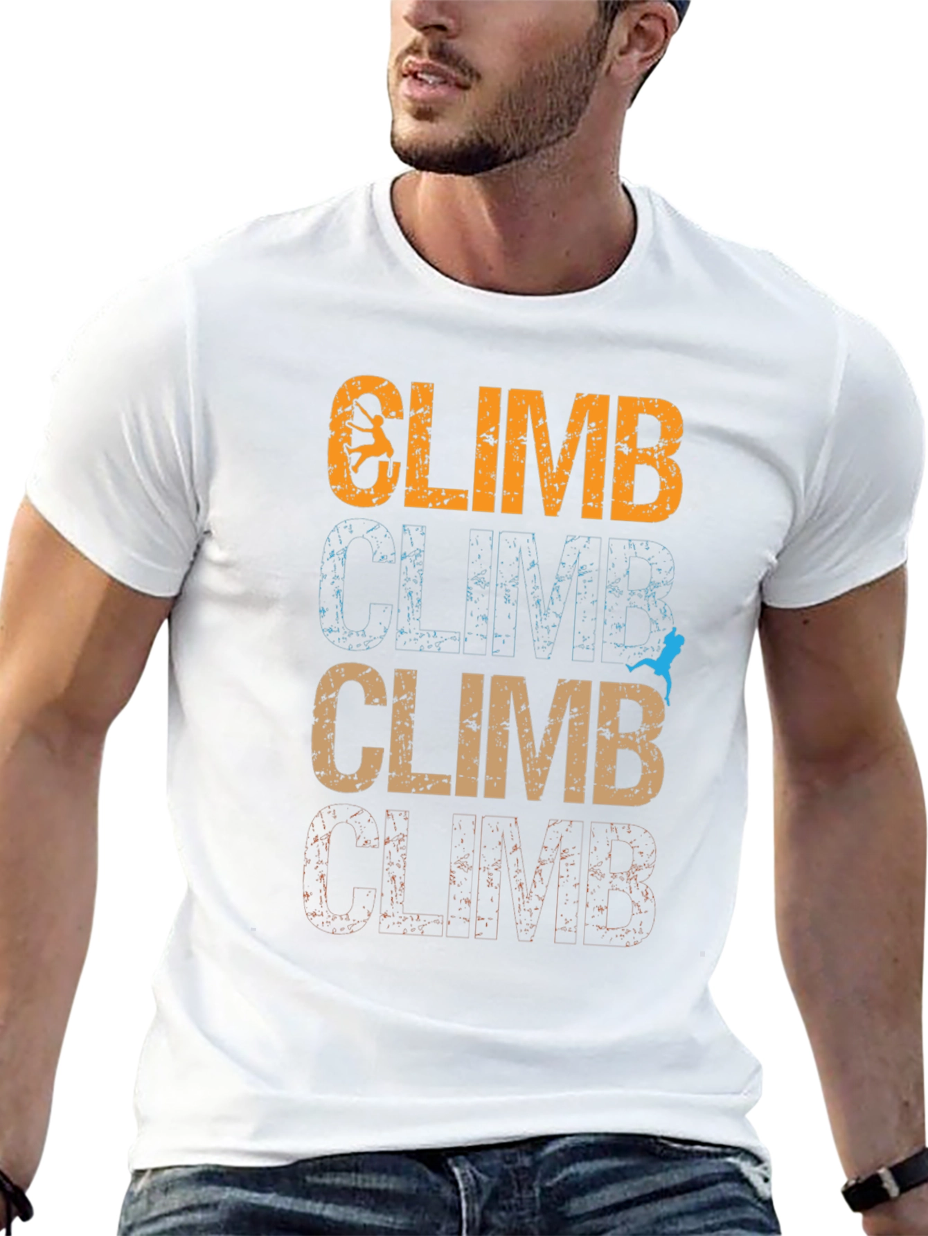 Climb Graphic Tee - Vintage Style Climbing Shirt