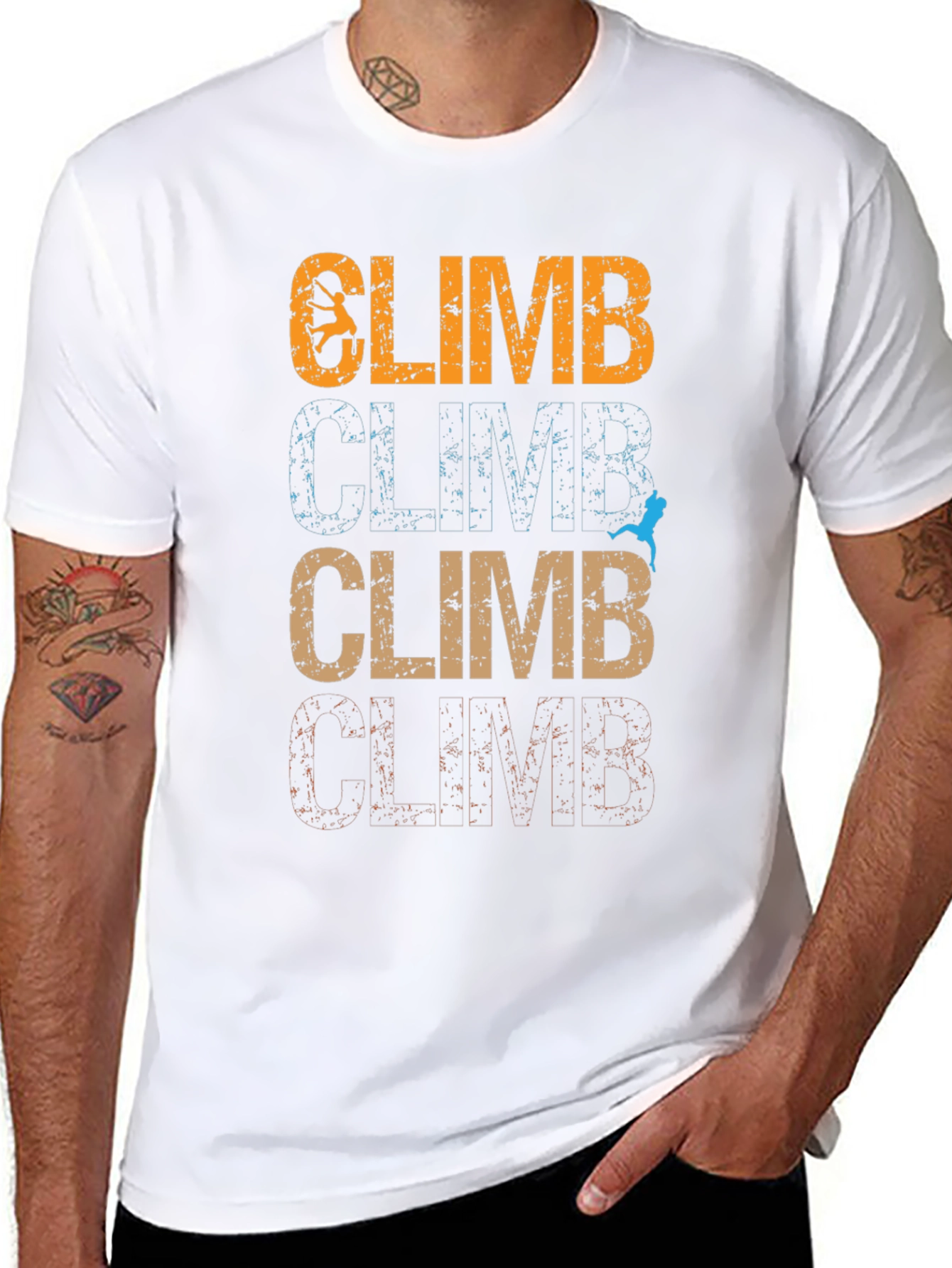 Climb Graphic Tee - Vintage Style Climbing Shirt
