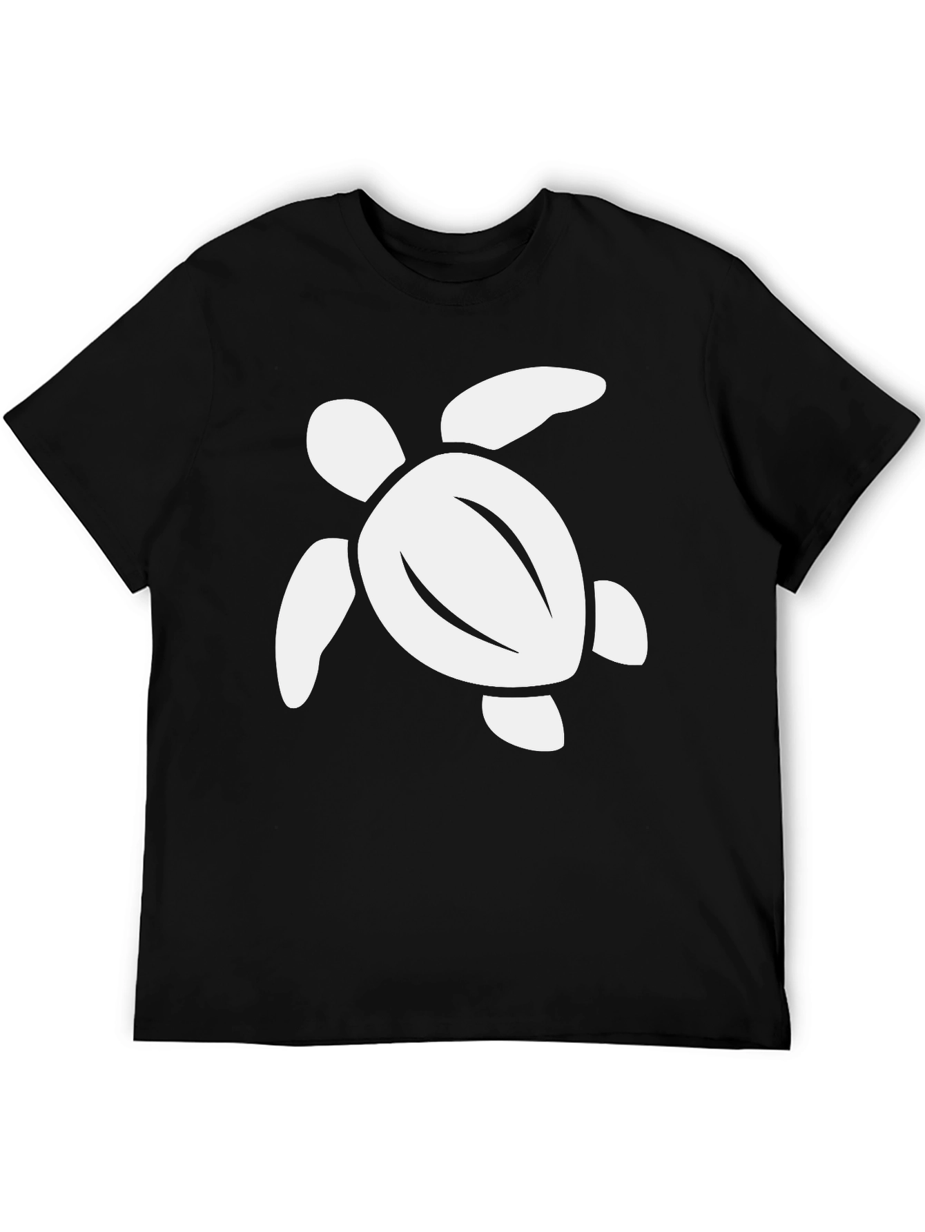 Turtle Graphic Tee - Soft Cotton Black T-Shirt
