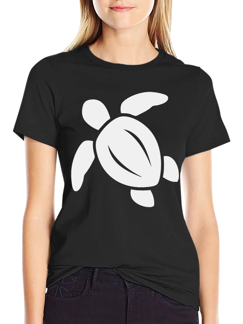 Turtle Graphic Tee - Soft Cotton Black T-Shirt