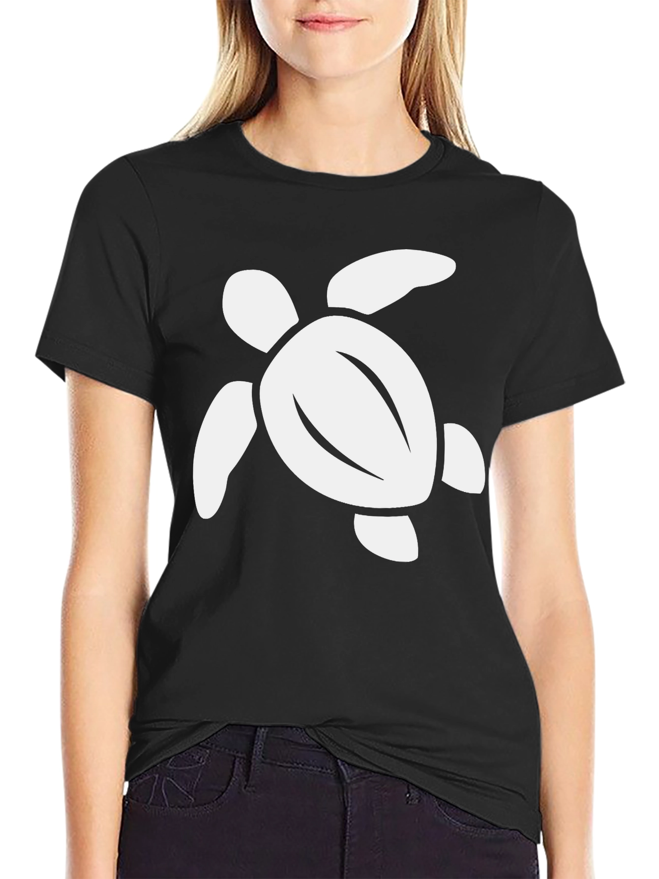 Turtle Graphic Tee - Soft Cotton Black T-Shirt