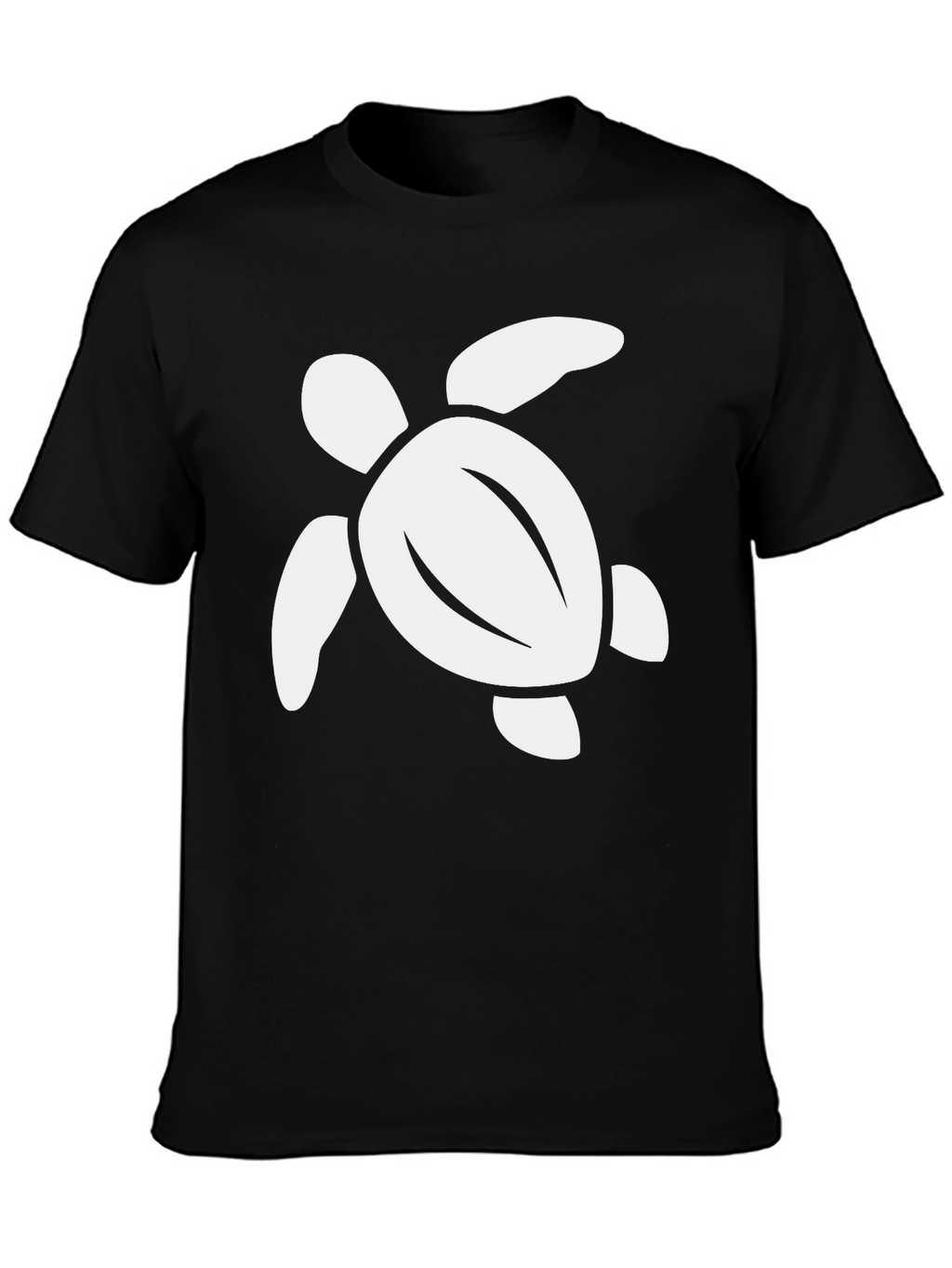 Turtle Graphic Tee - Soft Cotton Black T-Shirt