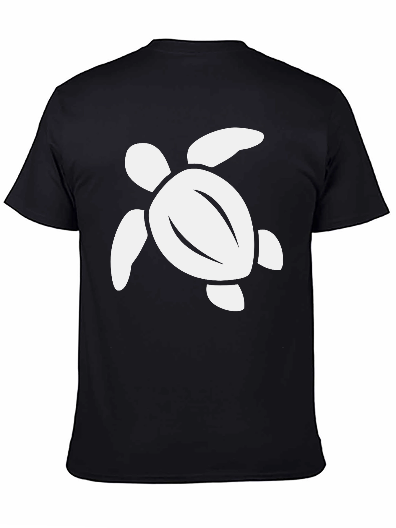 Turtle Graphic Tee - Soft Cotton Black T-Shirt