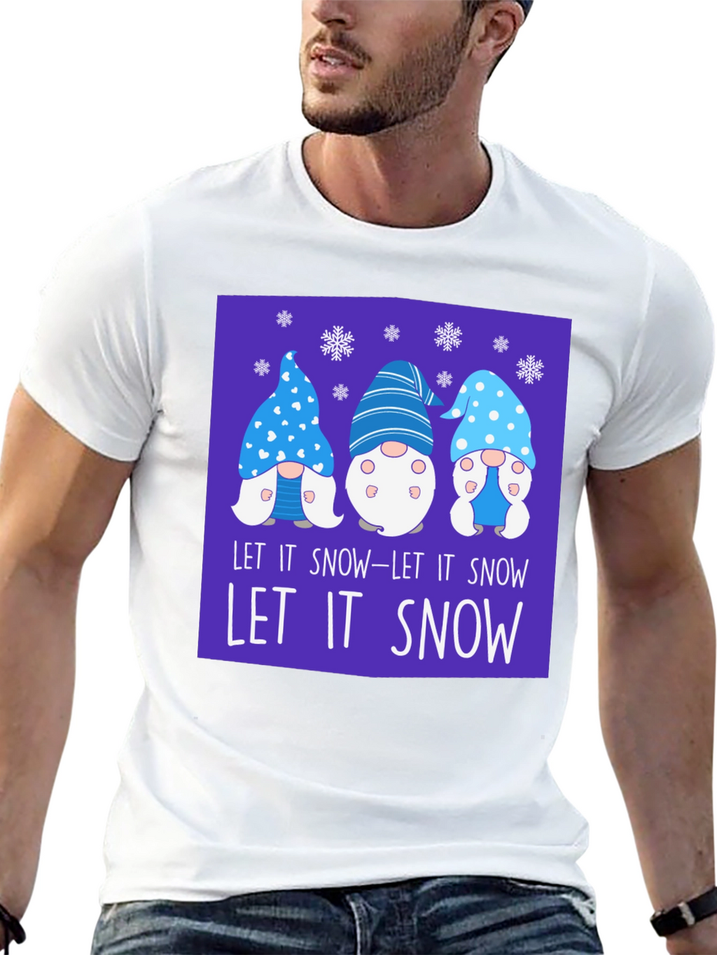 Let It Snow Gnomes Graphic Tee
