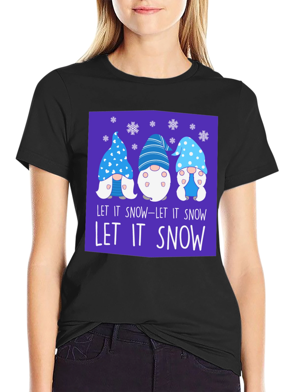 Let It Snow Gnomes Graphic Tee