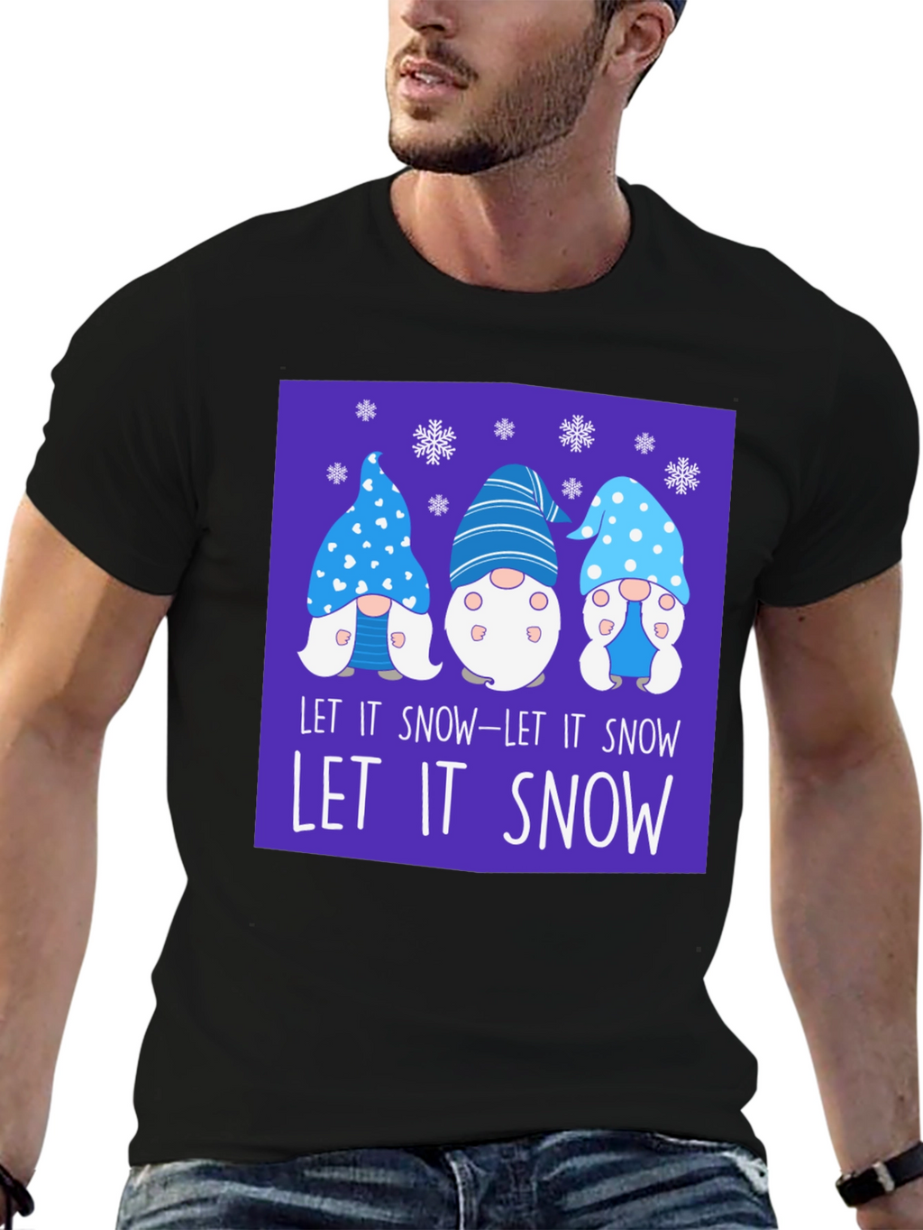 Let It Snow Gnomes Graphic Tee