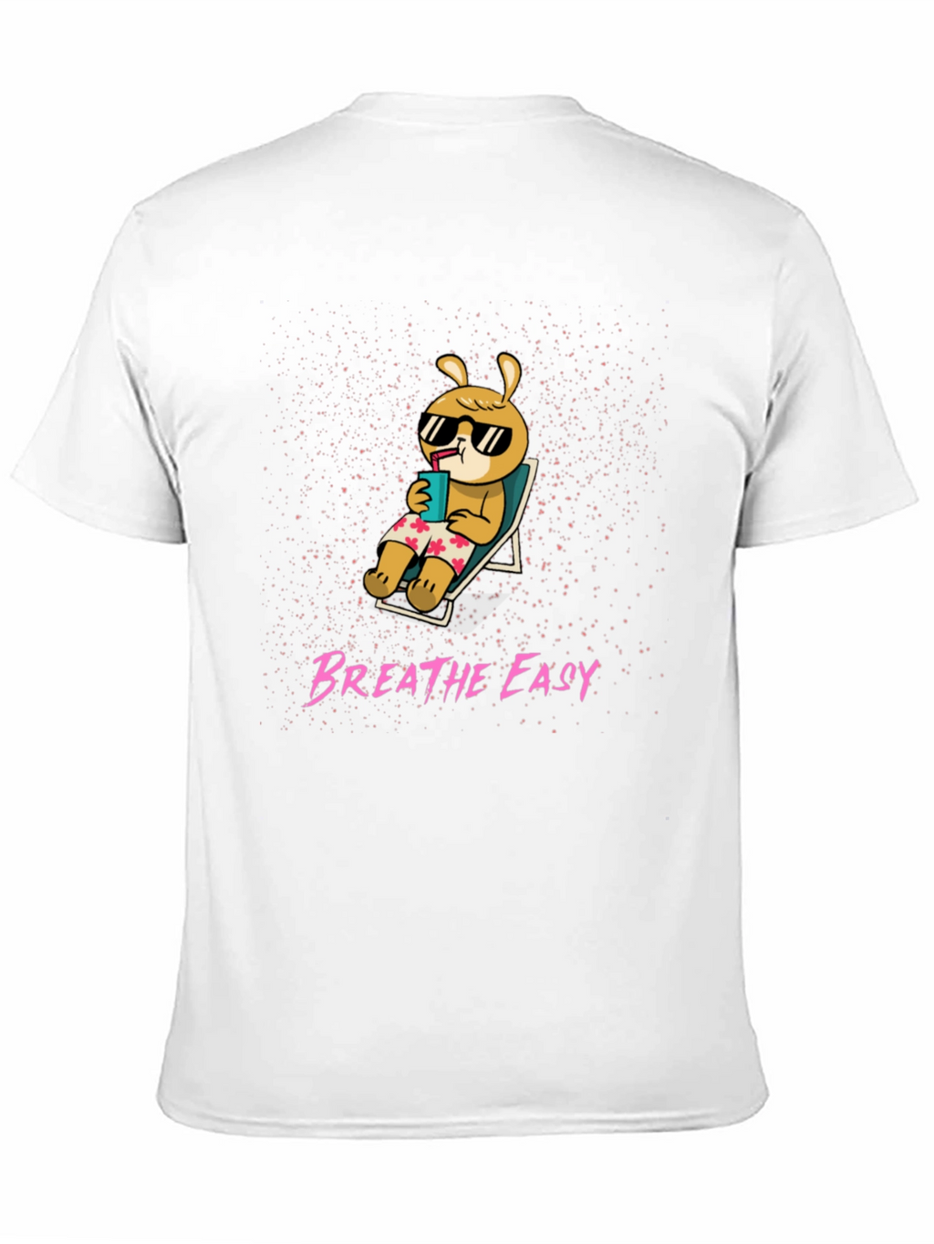 Breathe Easy Cartoon Bunny T-Shirt
