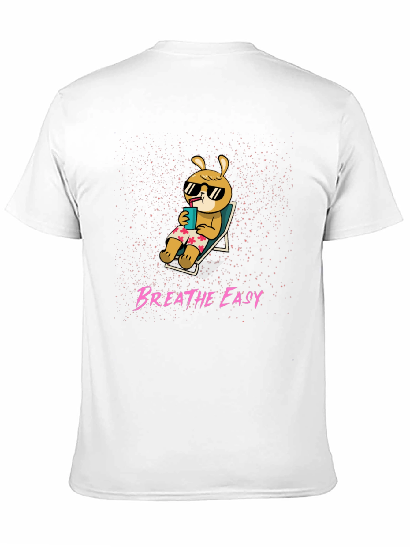 Breathe Easy Cartoon Bunny T-Shirt