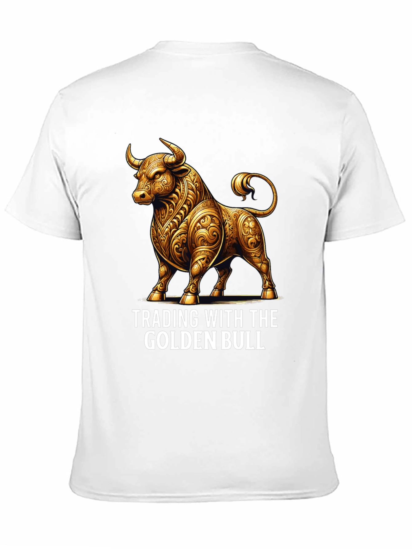 Golden Bull Trading T-Shirt - Stylish Investment Apparel