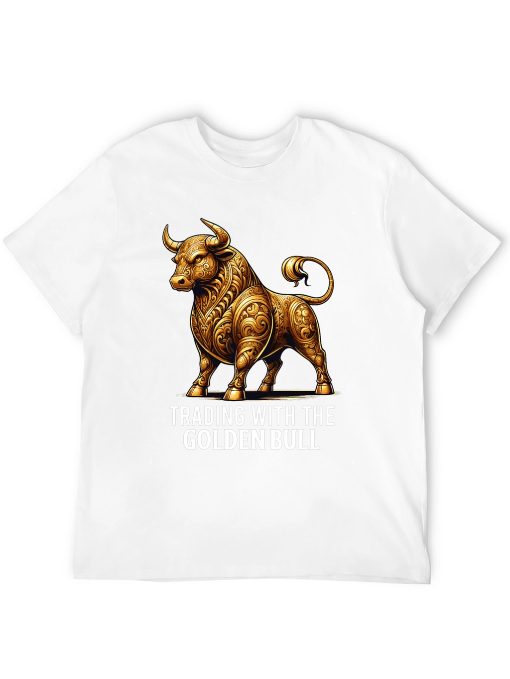 Golden Bull Trading T-Shirt - Stylish Investment Apparel