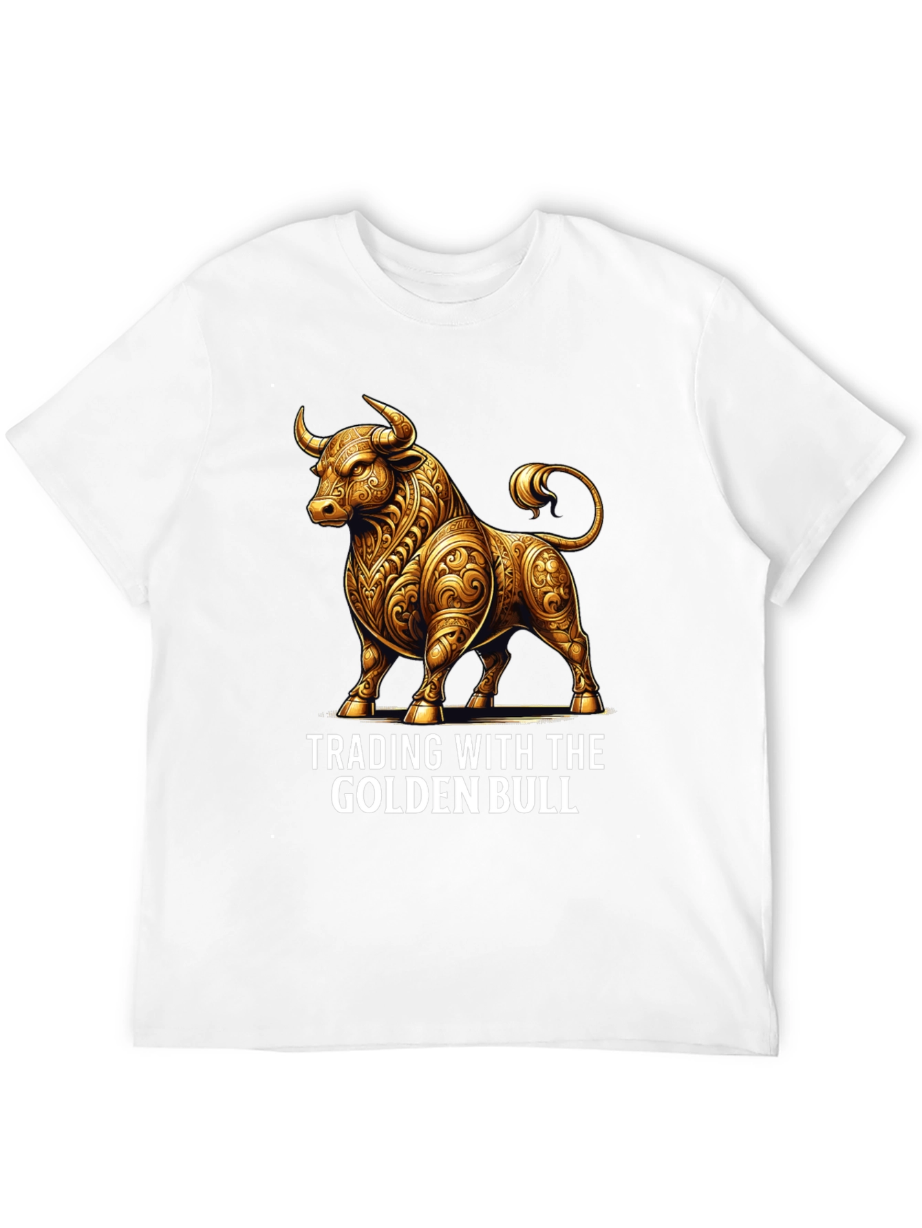 Golden Bull Trading T-Shirt - Stylish Investment Apparel