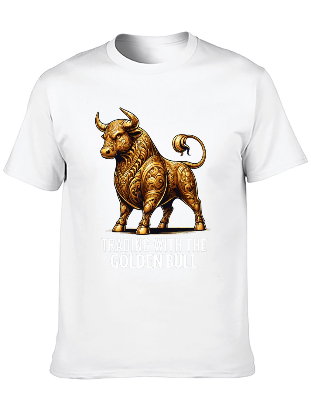Golden Bull Trading T-Shirt - Stylish Investment Apparel