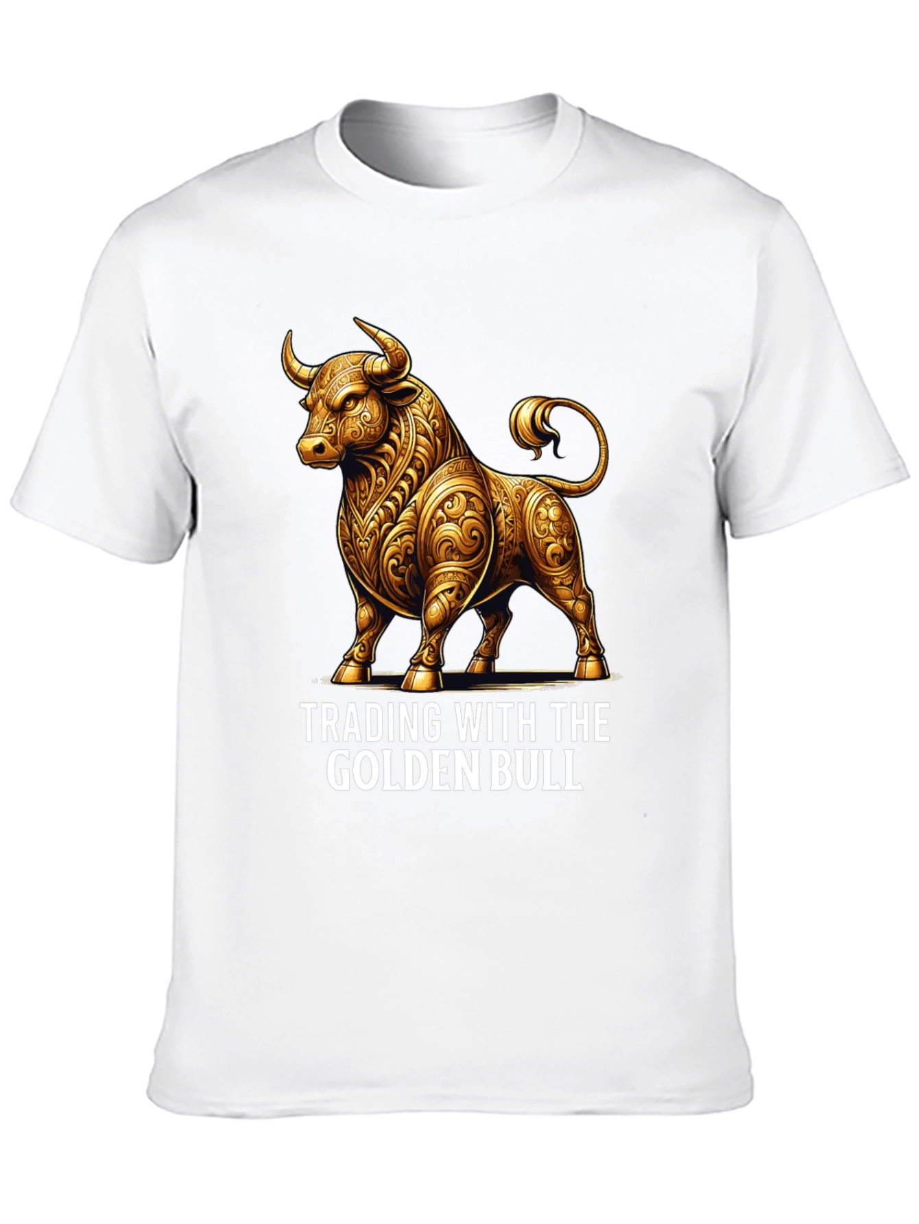Golden Bull Trading T-Shirt - Stylish Investment Apparel