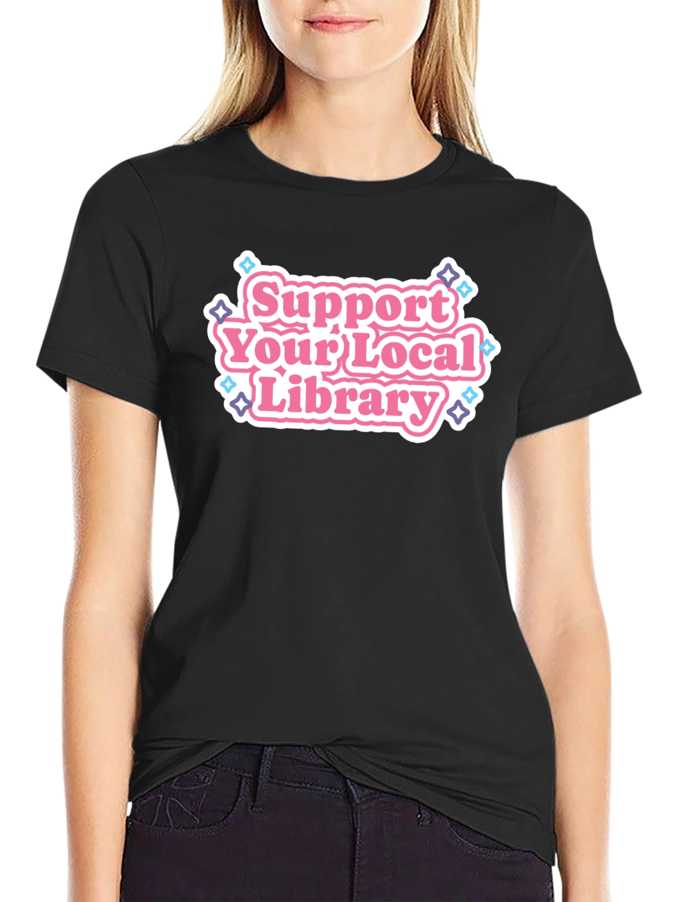 Support Your Local Library Graphic Tee