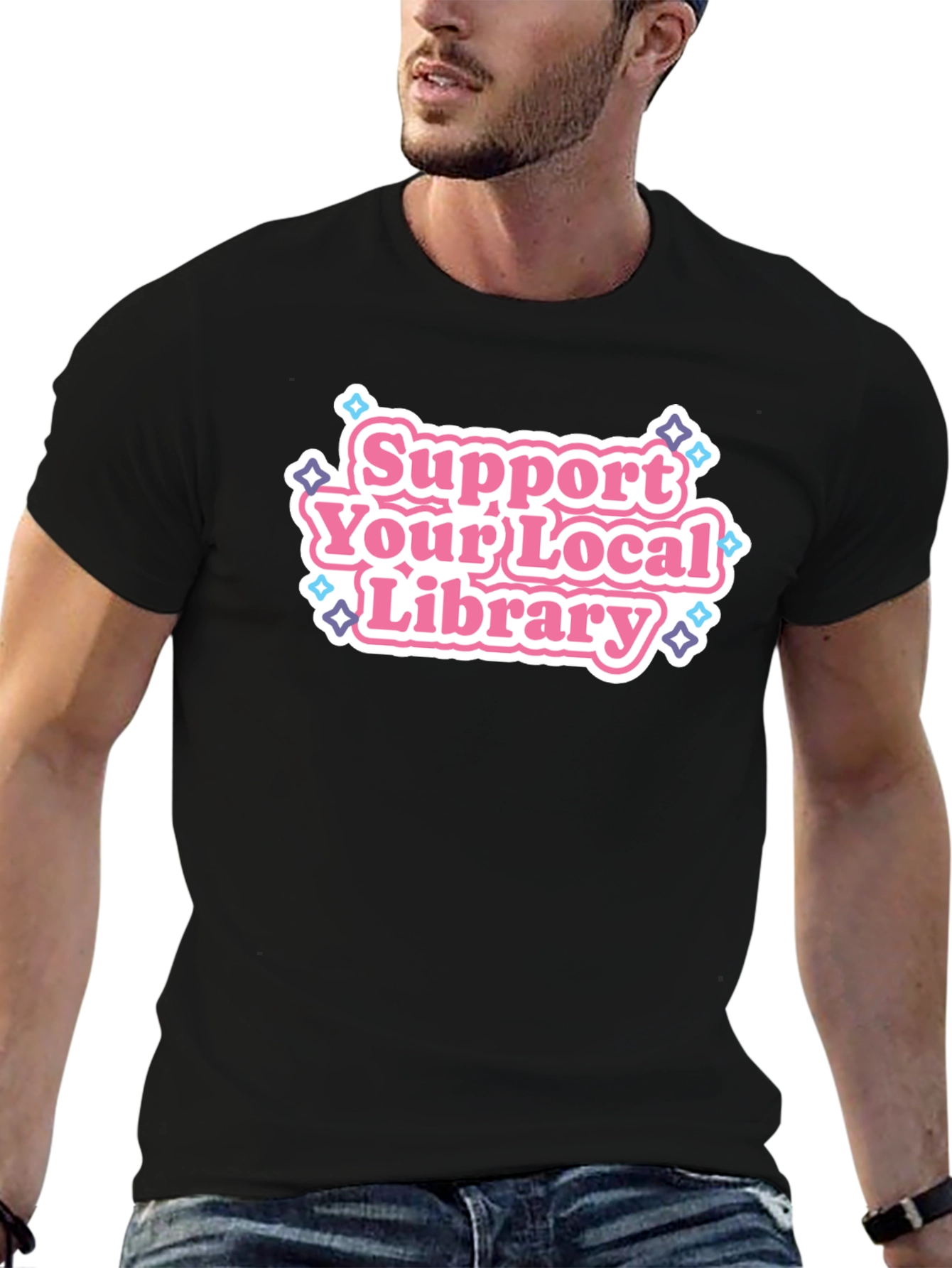 Support Your Local Library Graphic Tee