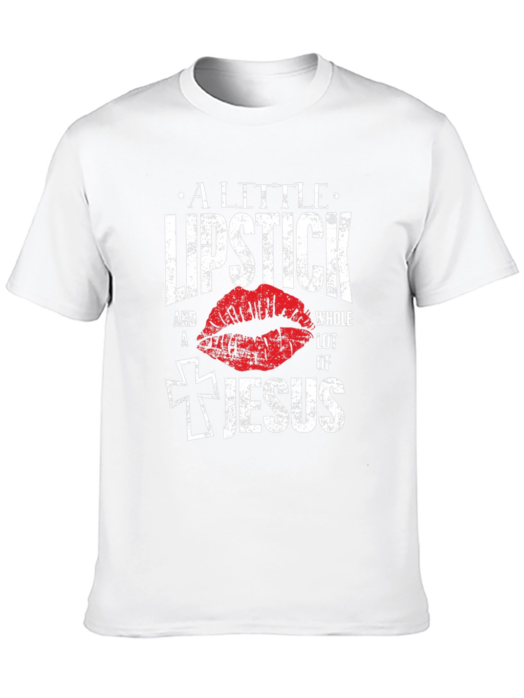 Lipstick and Jesus Graphic T-Shirt