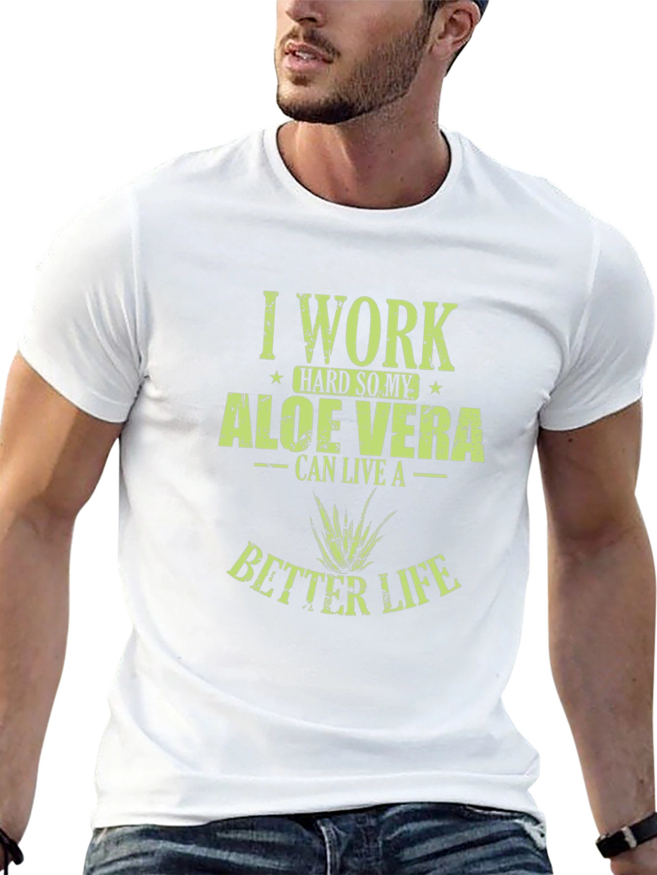 Aloe Vera Lover Black T-Shirt