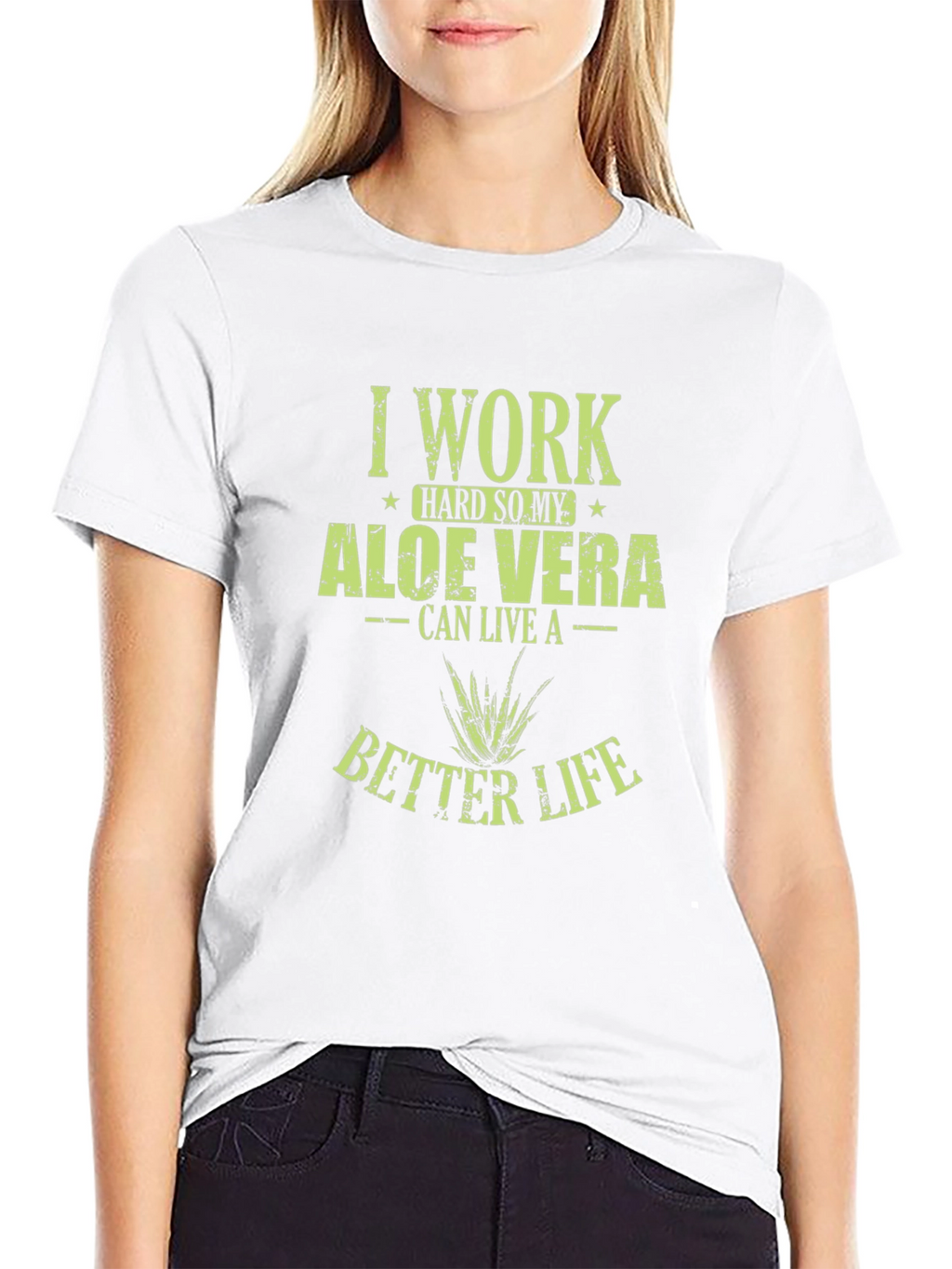 Aloe Vera Lover Black T-Shirt