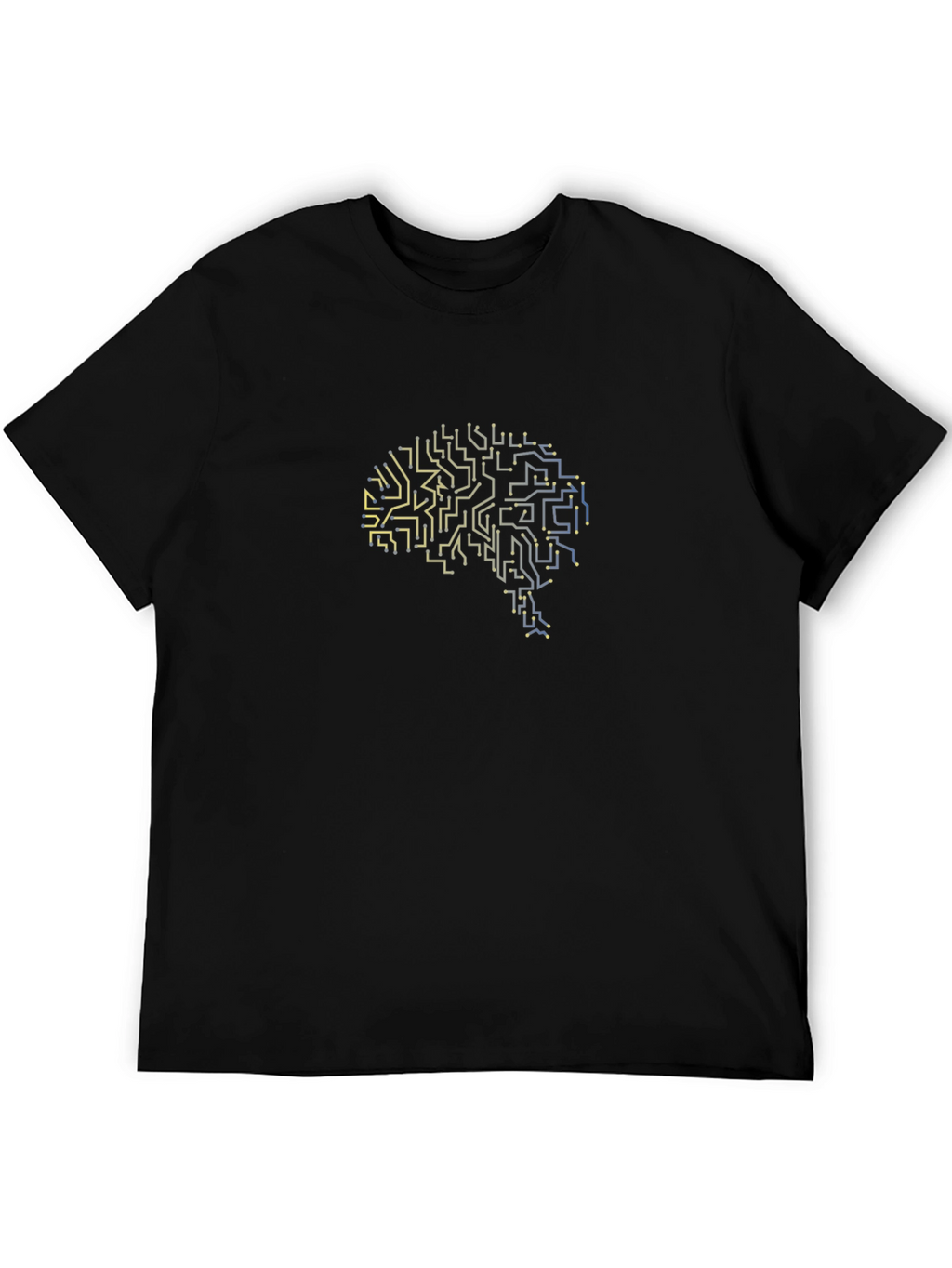 Circuit Brain Graphic Tee - Black