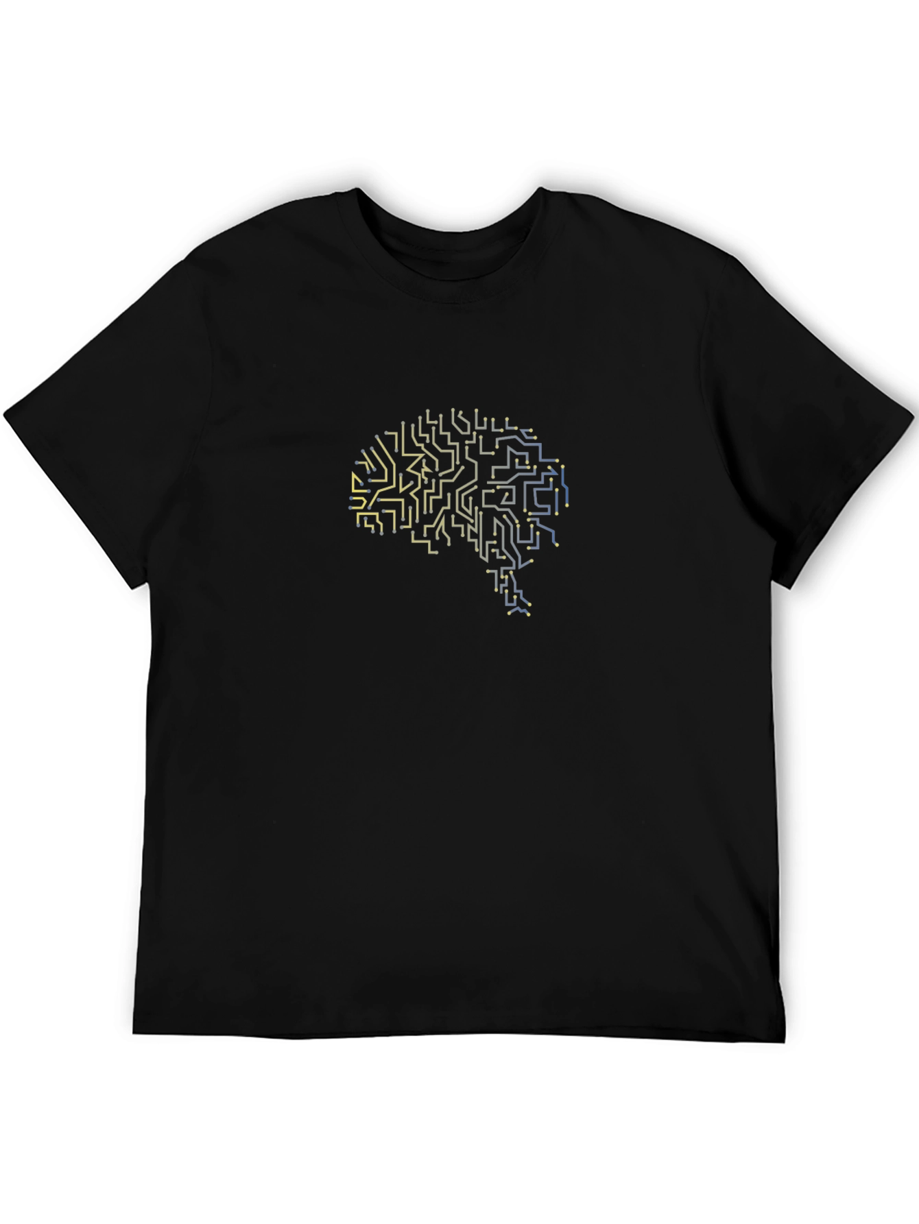 Circuit Brain Graphic Tee - Black