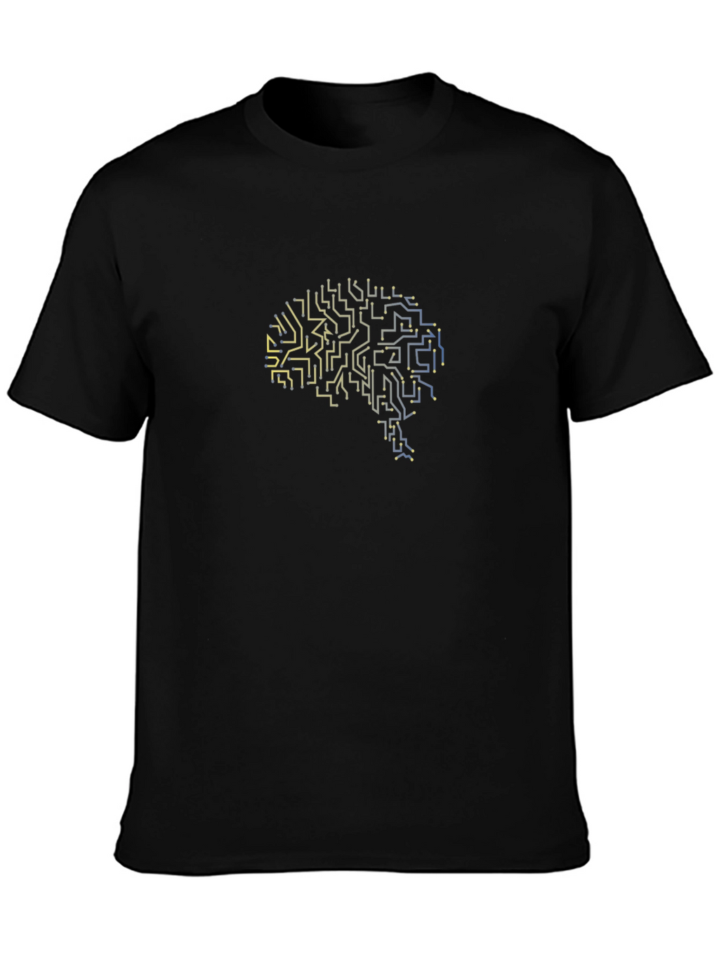 Circuit Brain Graphic Tee - Black