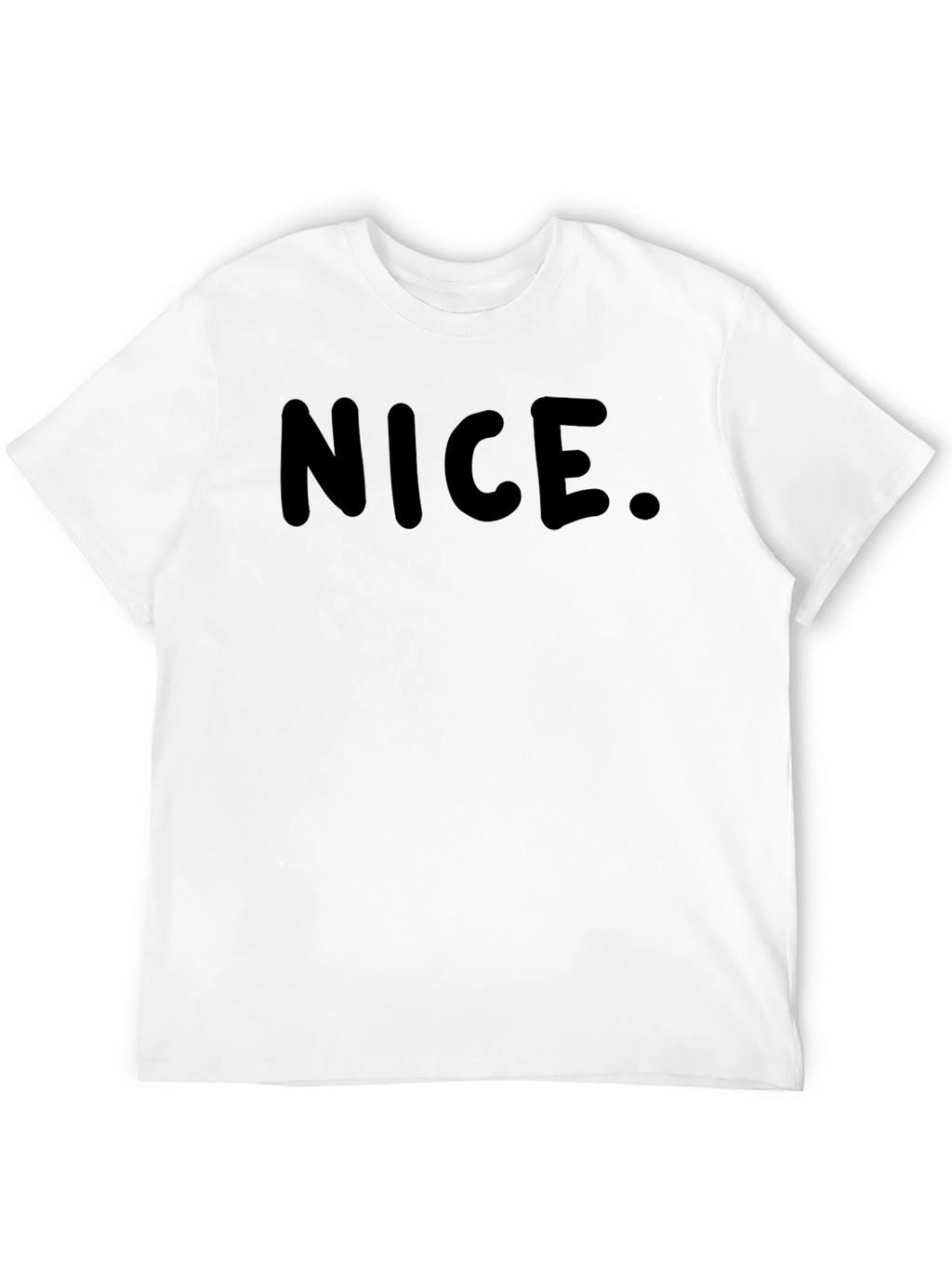 Nice. Black Graphic T-Shirt for Men