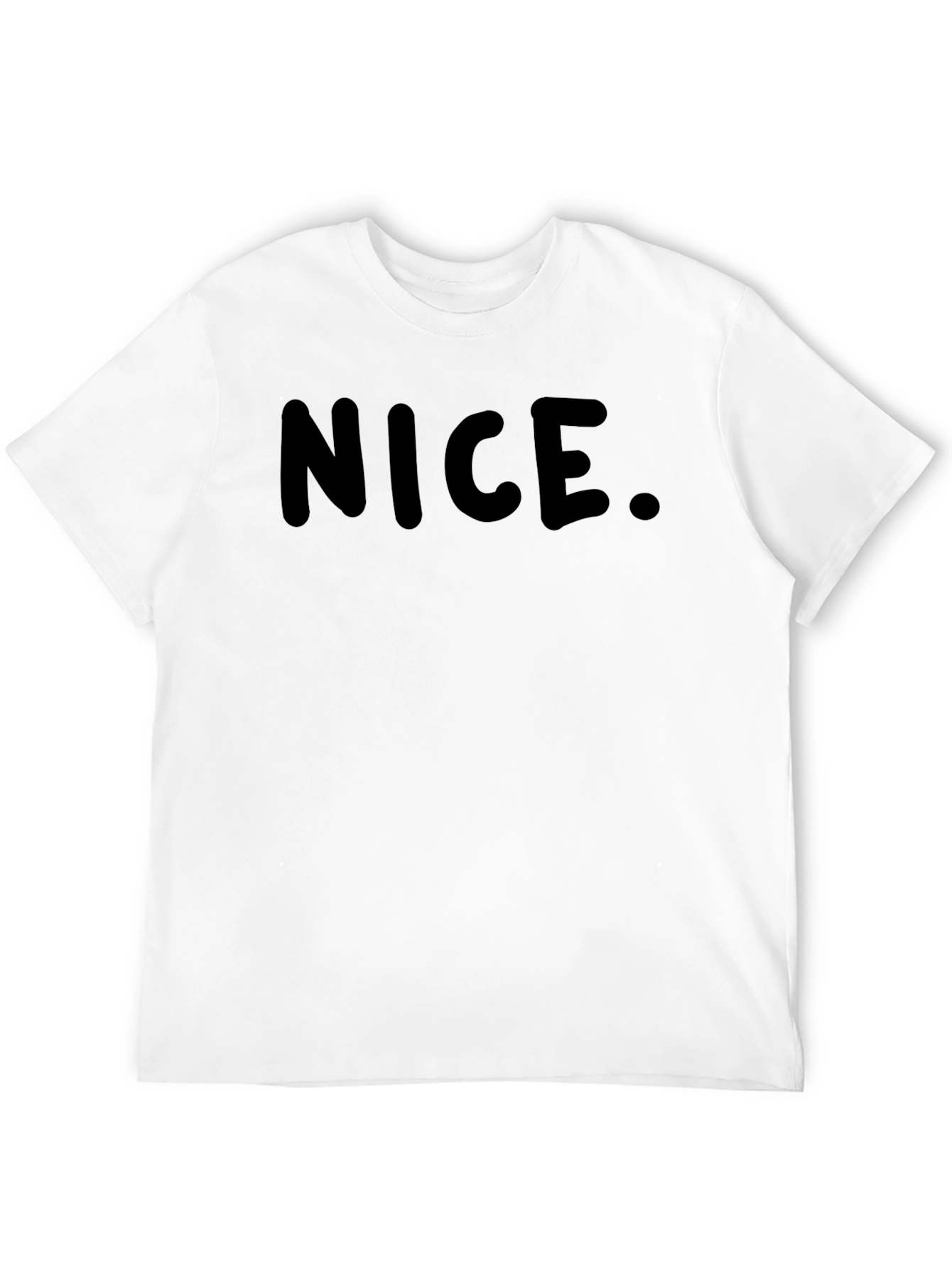 Nice. Black Graphic T-Shirt for Men