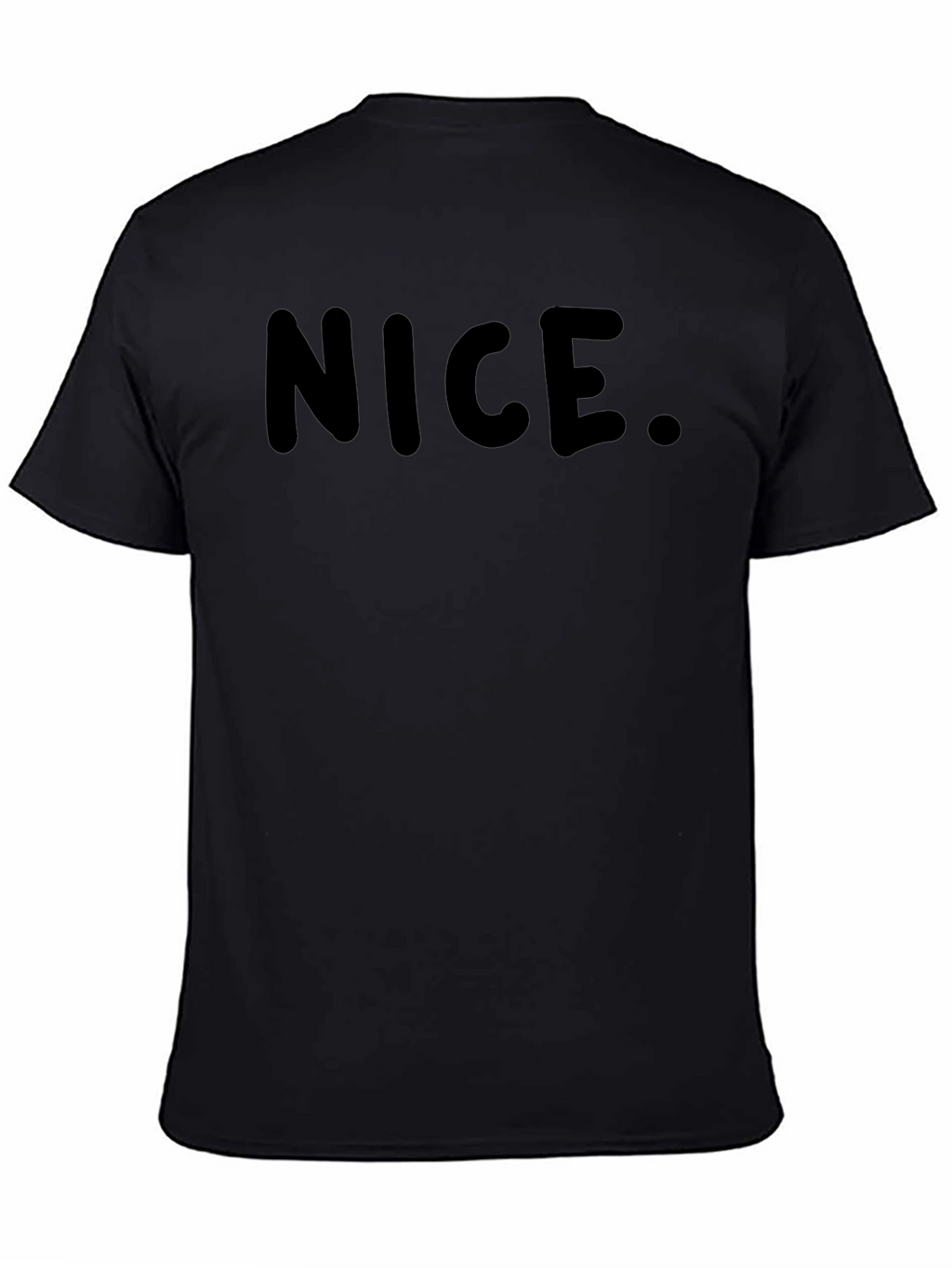 Nice. Black Graphic T-Shirt for Men