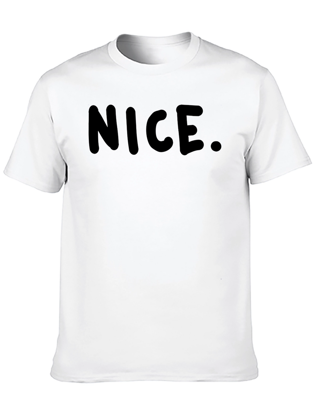 Nice. Black Graphic T-Shirt for Men