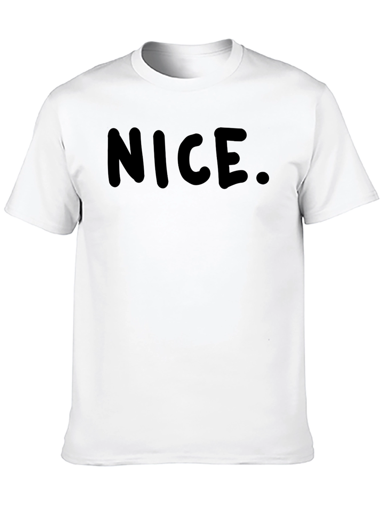Nice. Black Graphic T-Shirt for Men