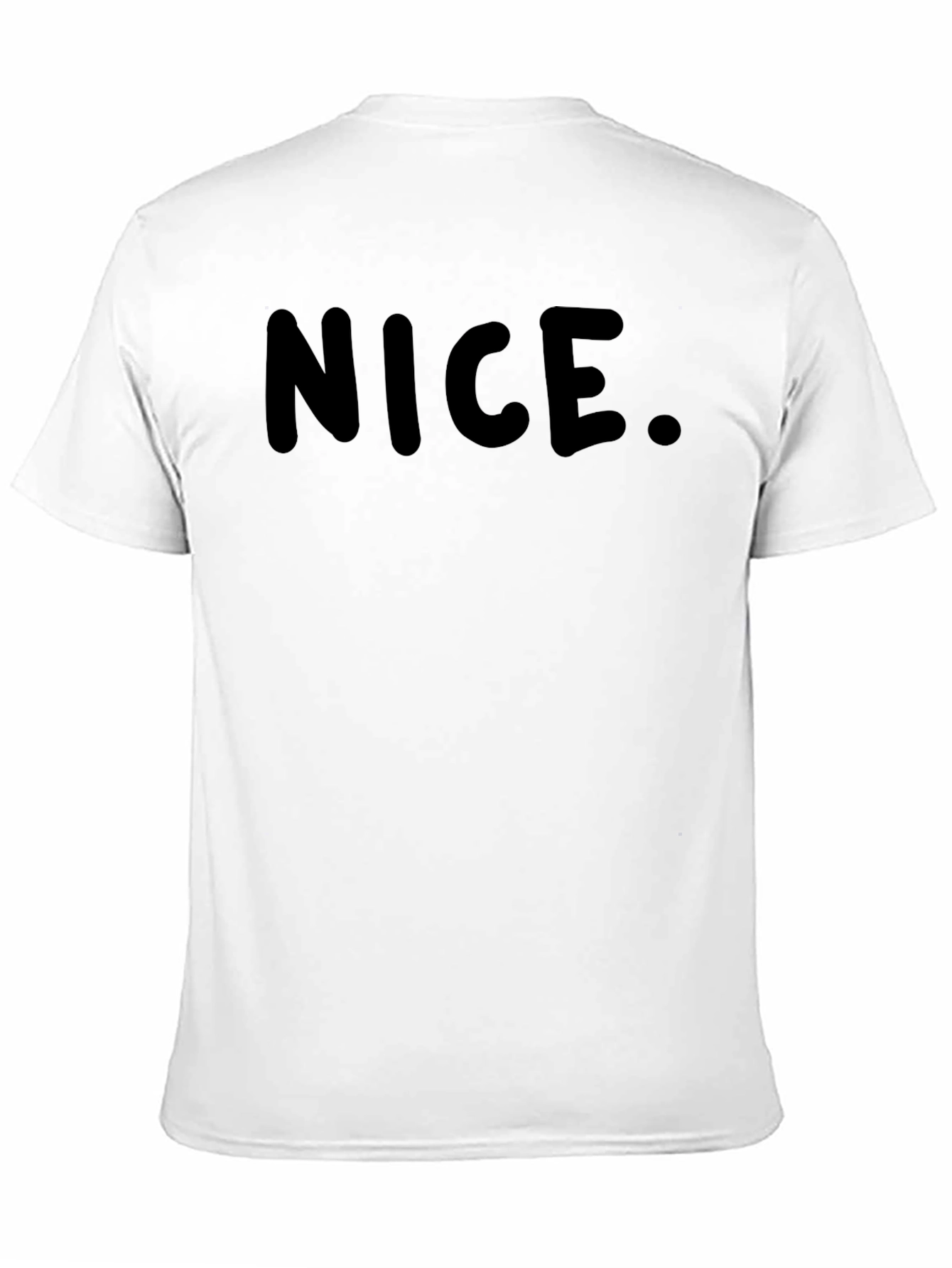 Nice. Black Graphic T-Shirt for Men