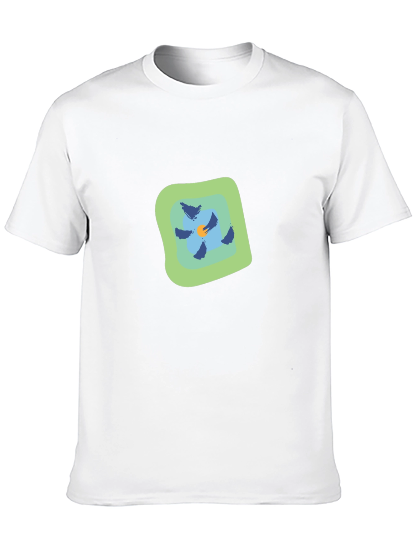 Abstract Floral Graphic T-Shirt - Modern Casual Tee