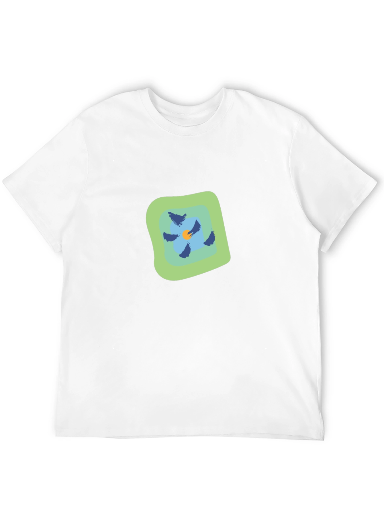 Abstract Floral Graphic T-Shirt - Modern Casual Tee