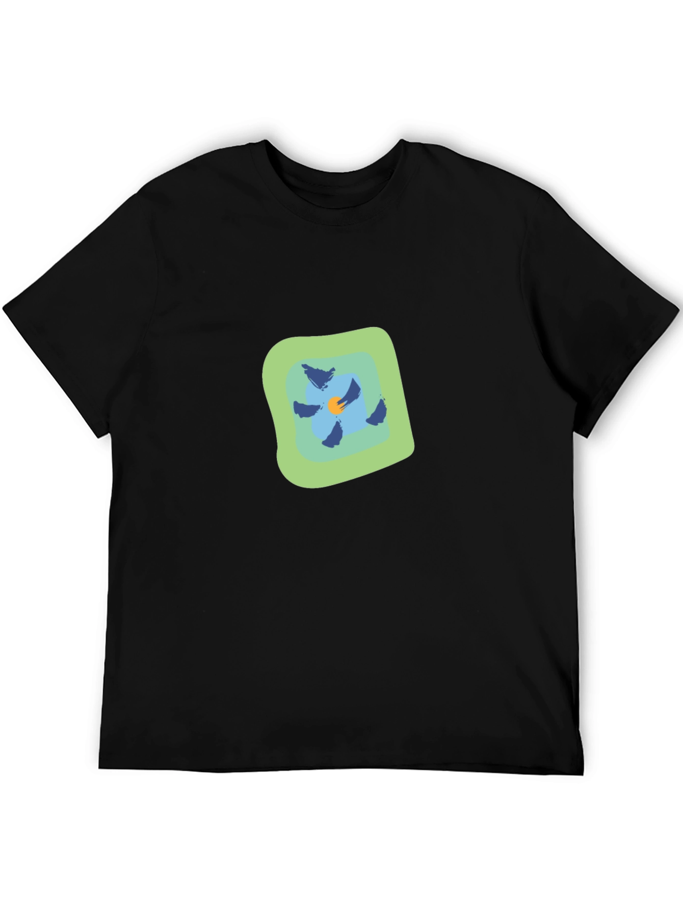 Abstract Floral Graphic T-Shirt - Modern Casual Tee